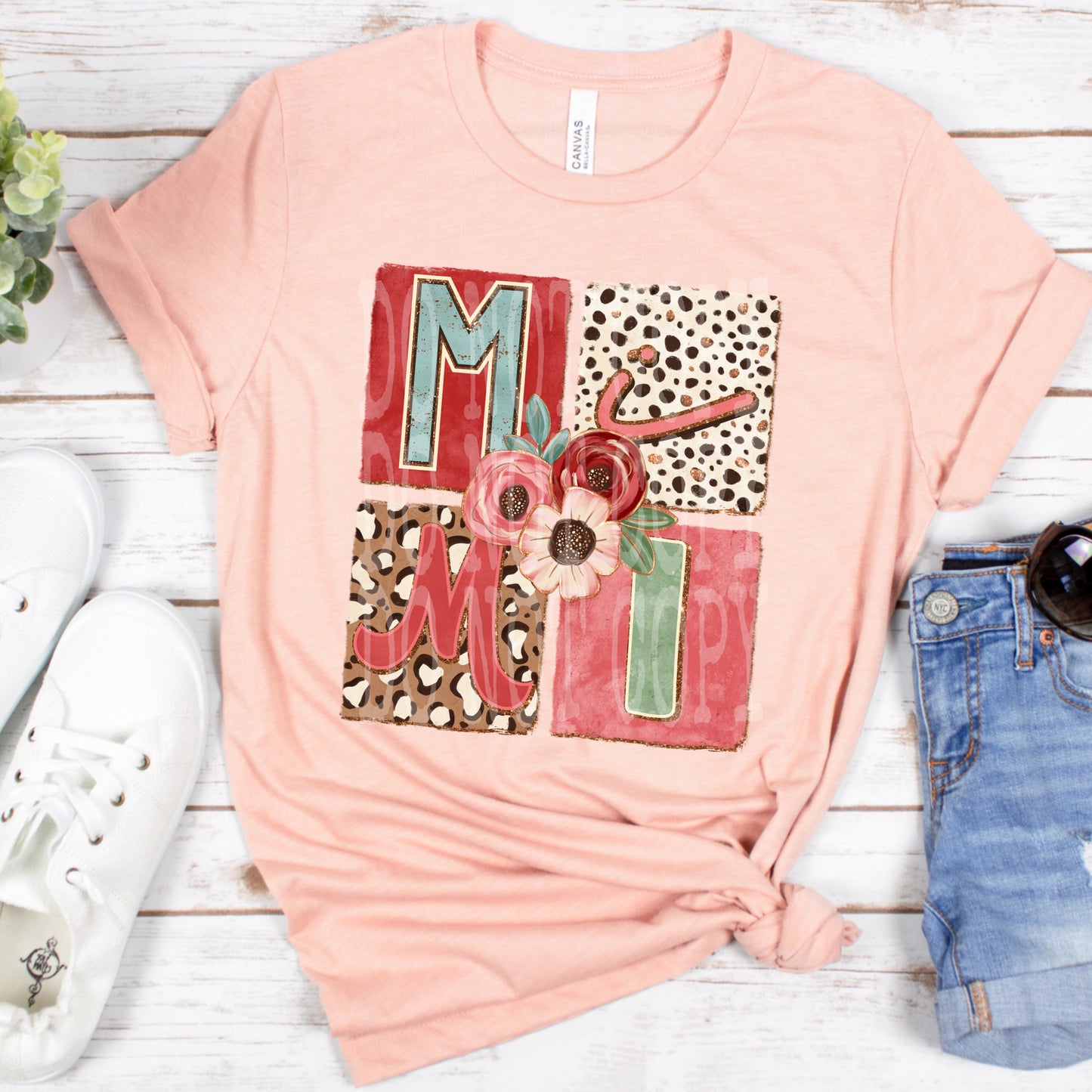 Floral Mimi DTF Transfer | Trendy Mama DTF Transfer | High Quality Image Transfers | Ready to Press | Instant Peel