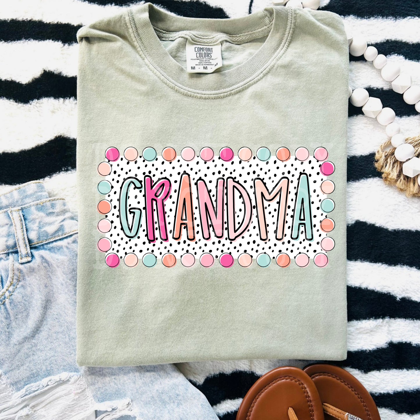 Grandma DTF Transfer Ready to Press | Matching Mama Grandma Granny DTF | Cute Retro Family Shirt Design | Mother's Day Gift DTF