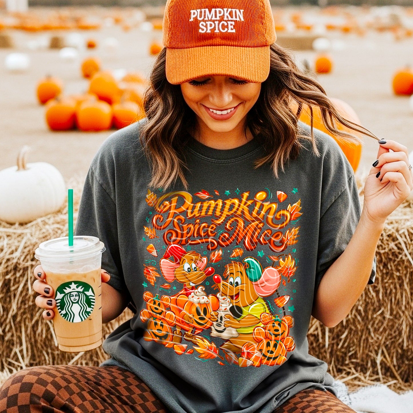 Pumpkin Spice Mice T-Shirt | Trendy Fall Shirt | Fast Shipping | Super Soft Shirts for Men/Women/Kid's
