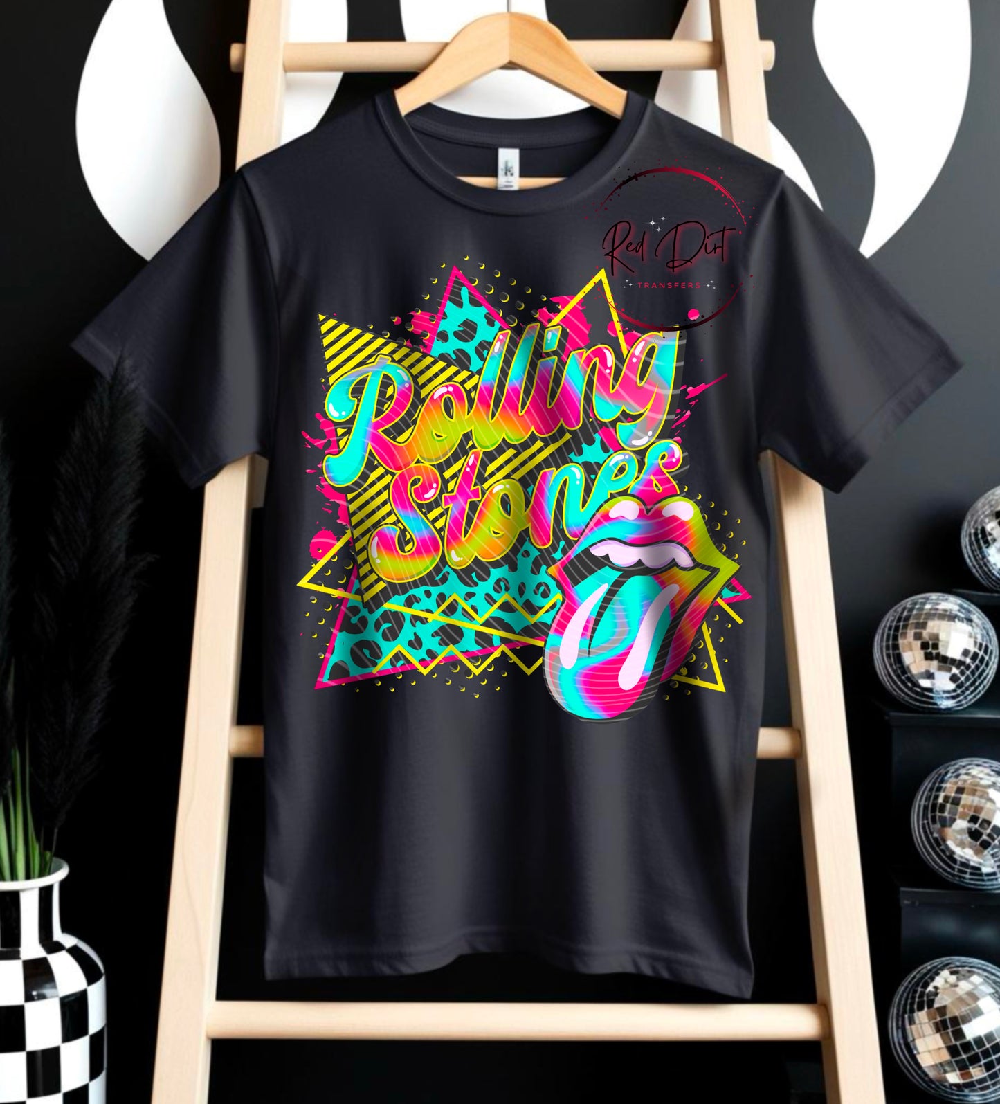 Neon Rock Band RS* DTF Transfer | Trendy Rock Music DTF Transfer | High Quality Image Transfers | Ready to Press | Instant Peel