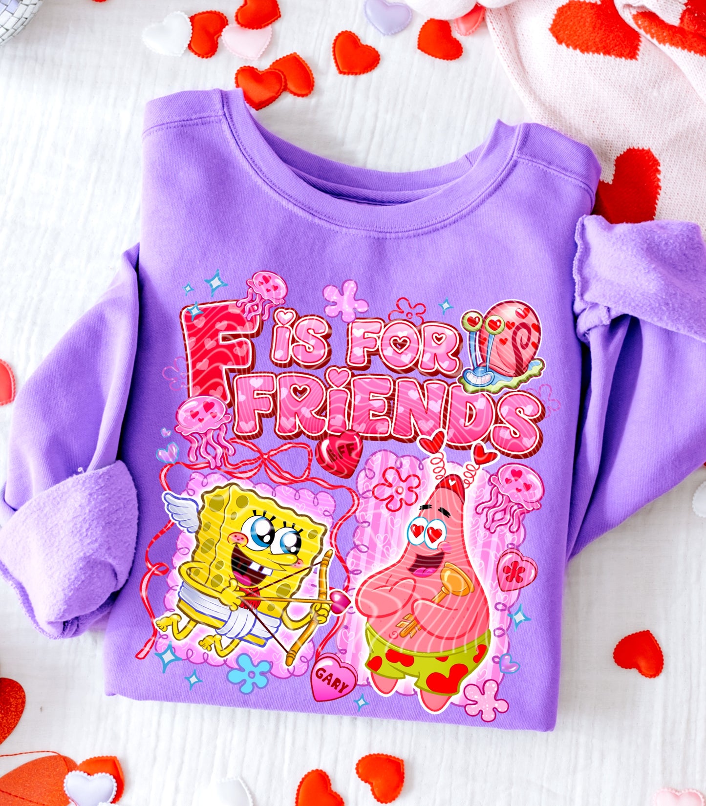 F is for Friends DTF Transfer | Trendy Valentine's Day DTF Transfer | High Quality Image Transfers | Ready to Press | Instant Peel