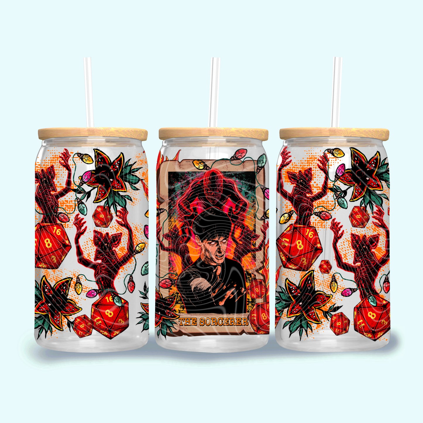 The Sorcerer UV DTF Libbey Transfer | Trendy Movie Libbey Wrap | Ready to Transfer | High Quality | Waterproof UV Transfer