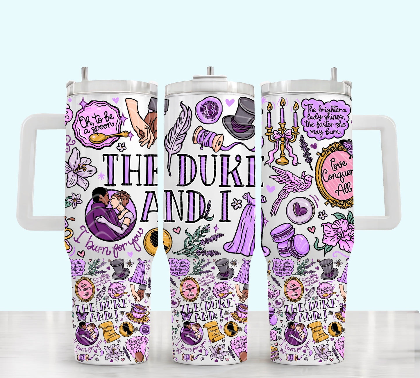 The Duke UV DTF 40oz Tumbler Transfer | Trendy TV Show Tumbler Wrap | Ready to Transfer | High Quality | Waterproof UV Transfer