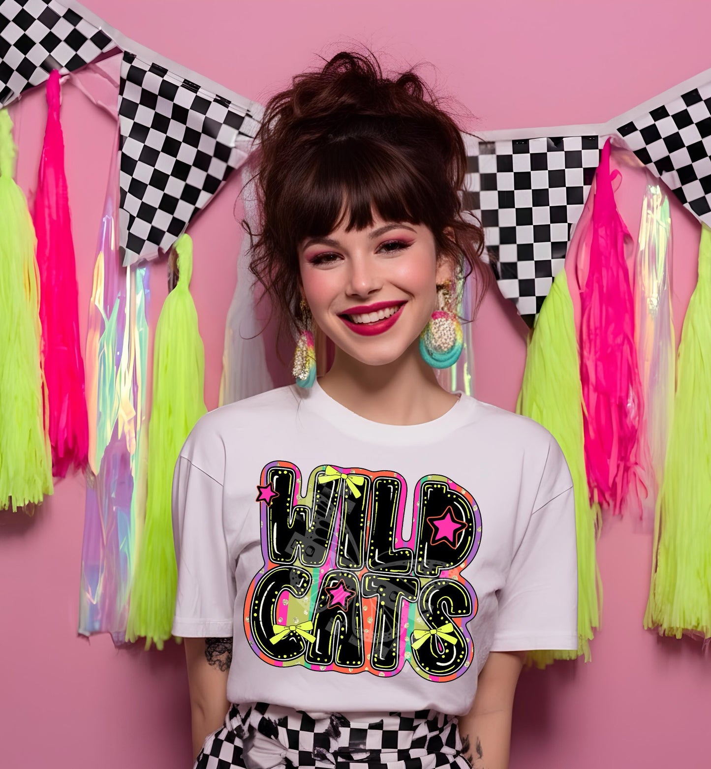 Wildcats DTF Transfer, Retro Mascot Heat Transfer, School Spirit Transfer, Team Mascot Iron On Transfer, DIY Shirt Transfer