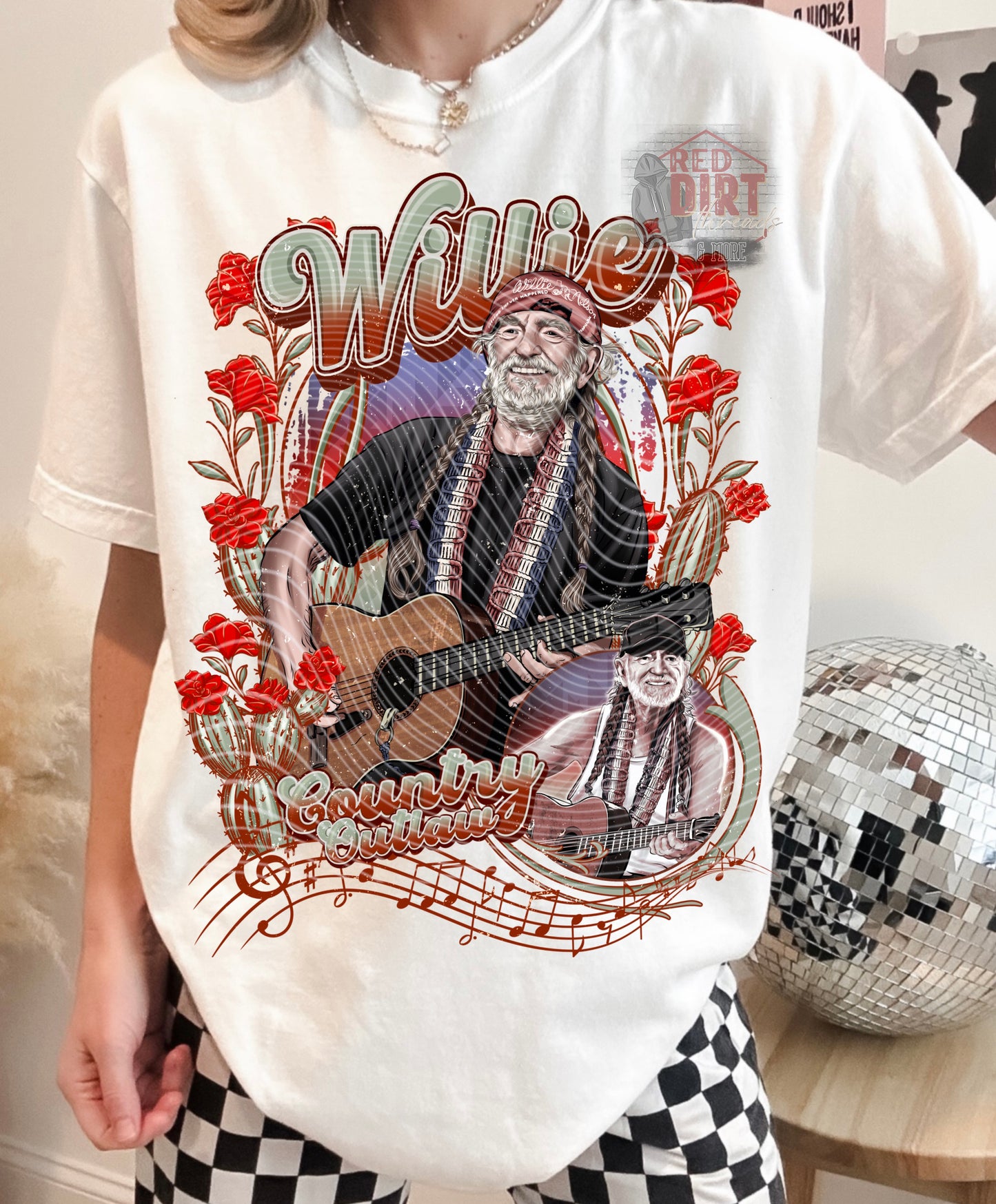 Country Outlaw DTF Transfer | Trendy Country Music DTF Transfer | High Quality Image Transfers | Ready to Press | Fast Shipping