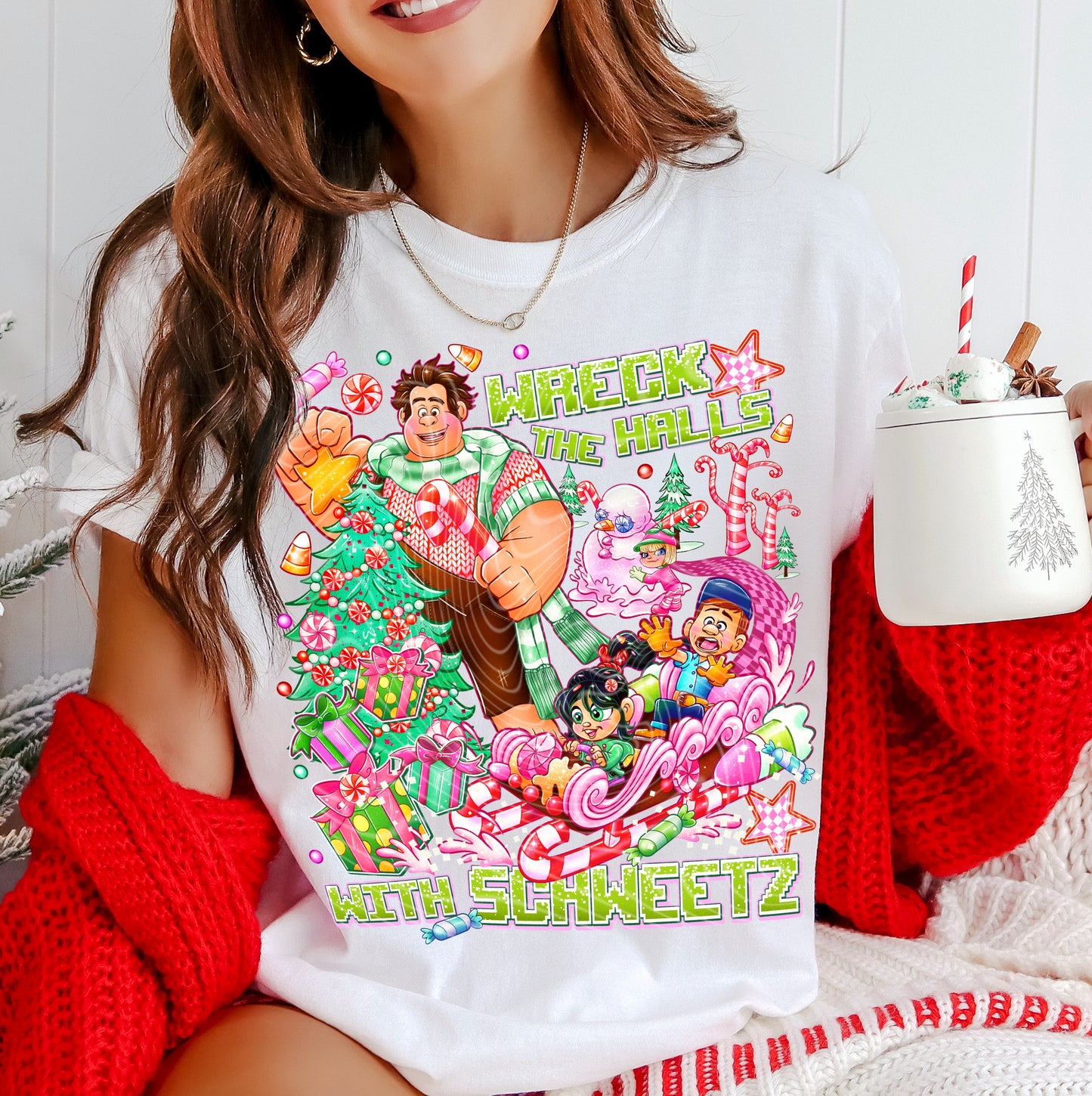 Wreck the Halls DTF Transfer | Trendy Christmas DTF Transfer | High Quality Image Transfers | Ready to Press | Instant Peel