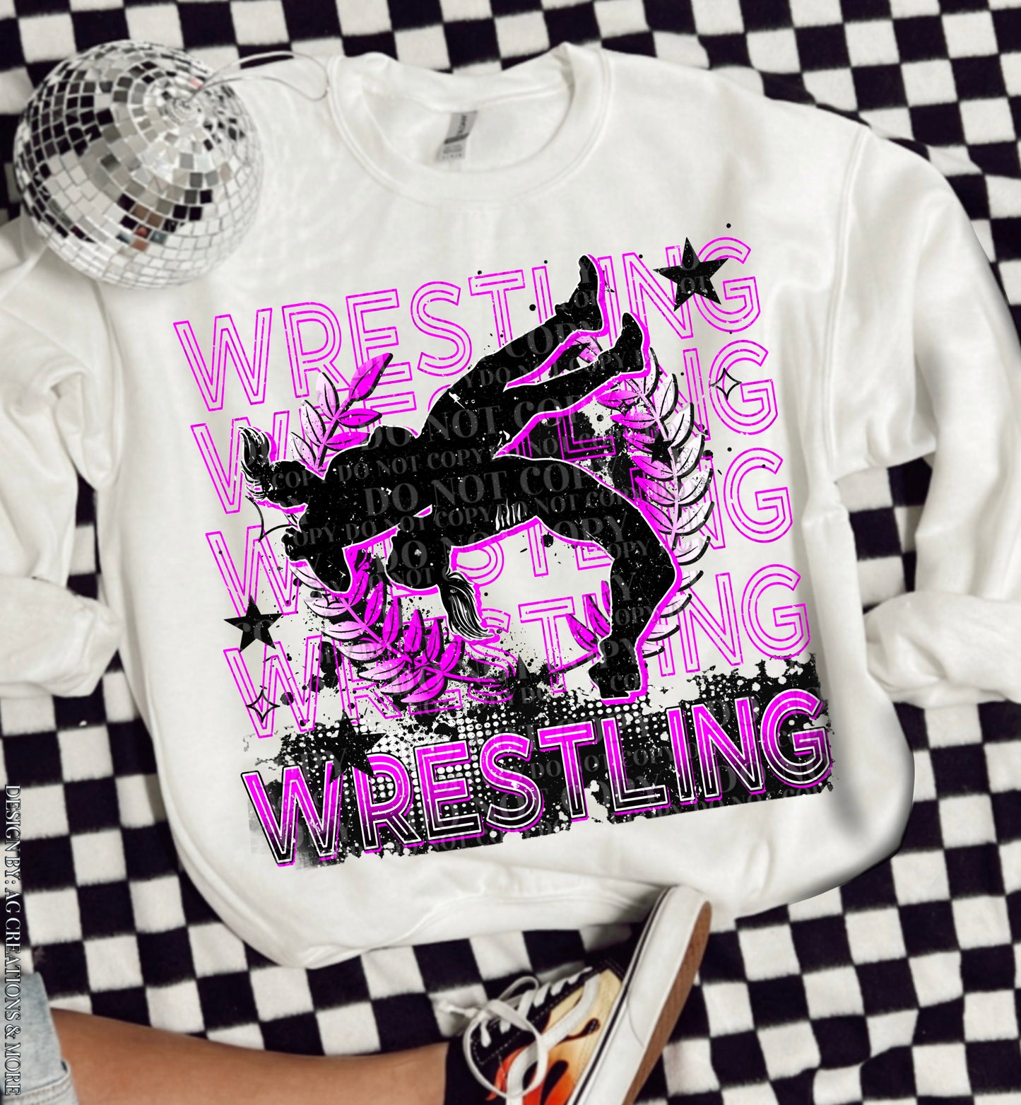 Wrestling DTF Transfer | Trendy Sports DTF Transfer | Ready to Press | High Quality DTF Transfers | Fast Shipping