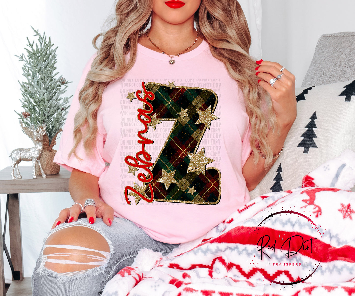 Zebras Christmas Plaid Mascot T-Shirt | Trendy School Spirit Shirt | Fast Shipping | Super Soft Shirts for Men/Women/Kid's