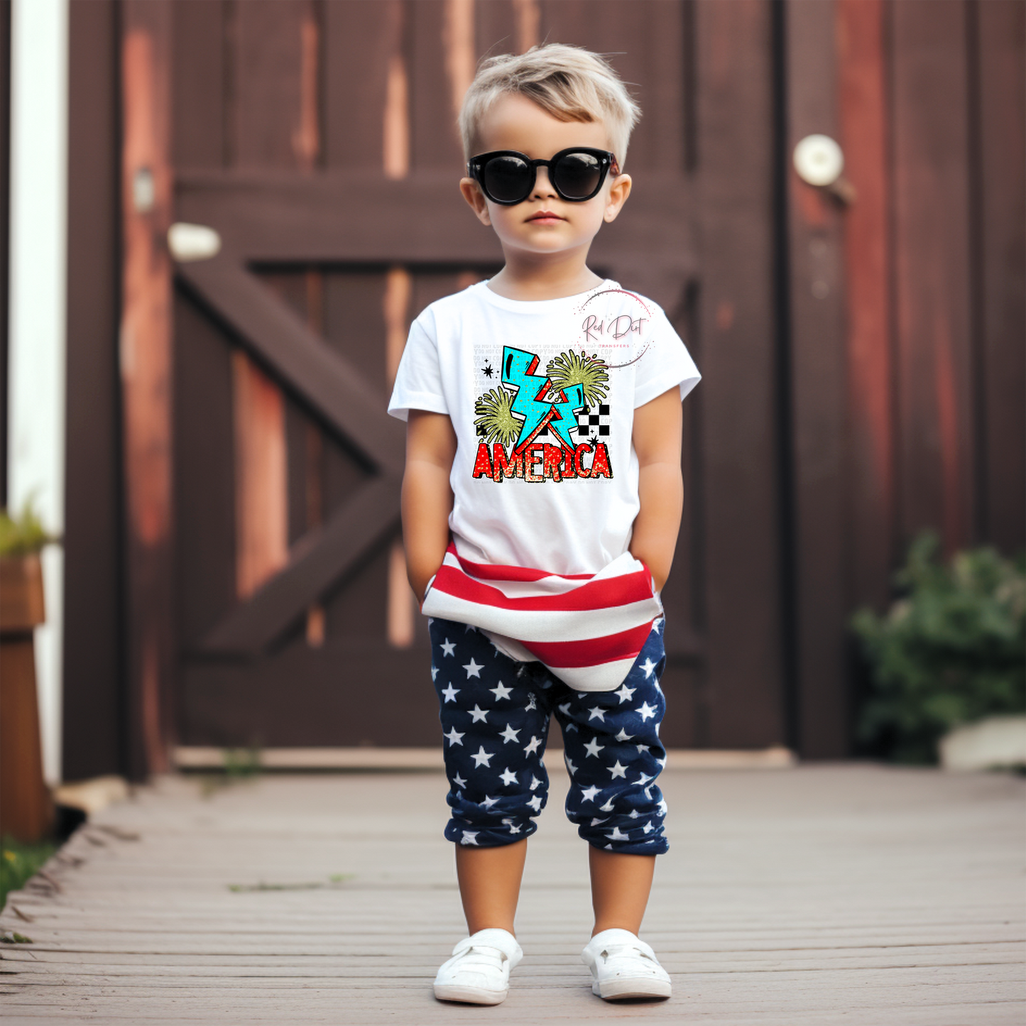 America DTF Transfer | Trendy Independence Day DTF Transfer | Ready to Press | High Quality DTF Transfers | Instant Peel