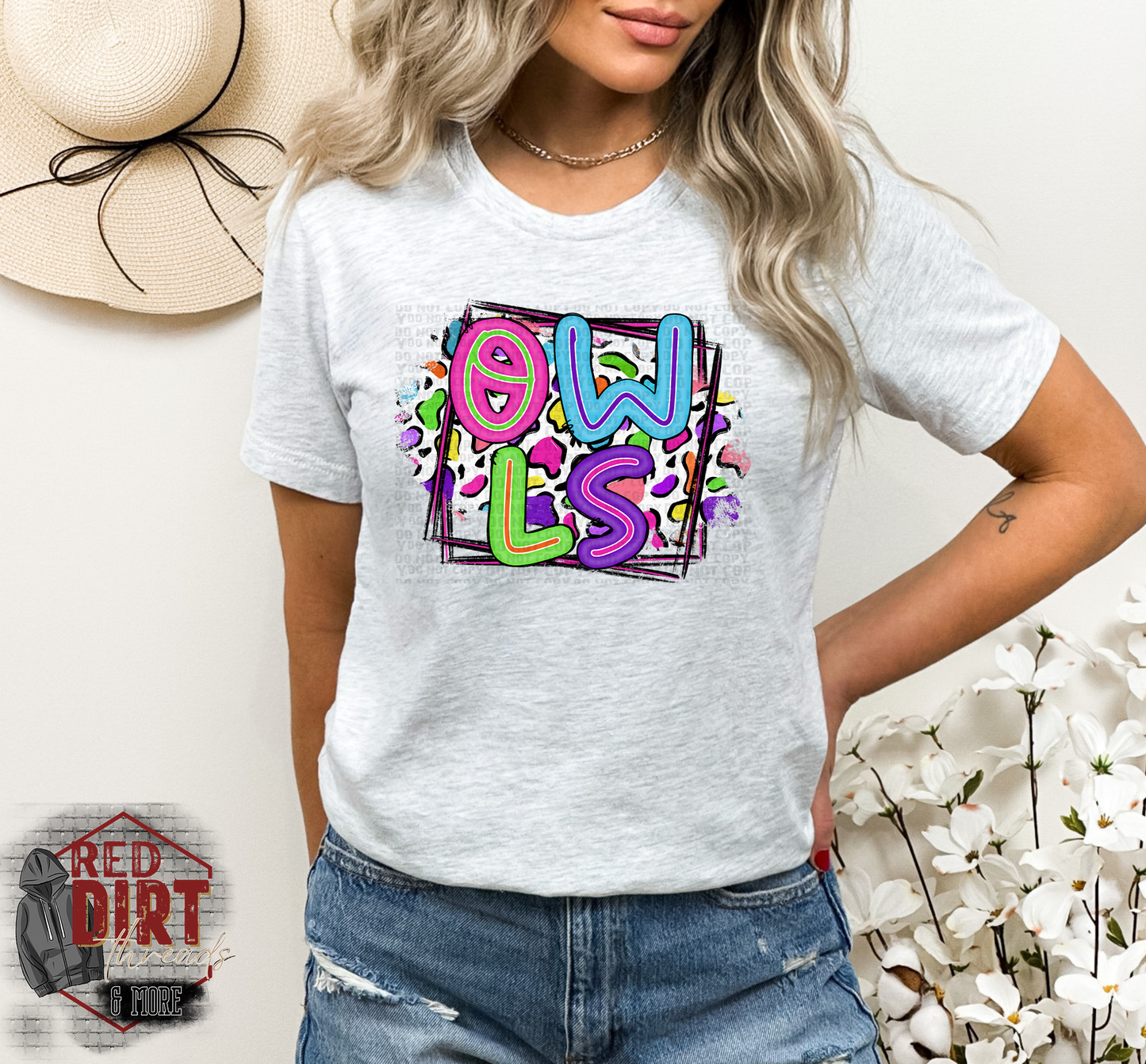 Neon Owls DTF Transfer | Ready to Press Transfers | School Spirit Transfers | High Quality DTF Transfers | Fast Shipping