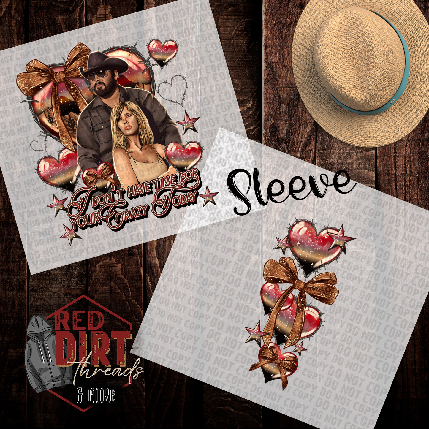 I Don't Have Time For Your Crazy Today DTF Transfer | Trendy Western DTF Transfer | Ready to Press | High Quality DTF Transfers | Fast Shipping