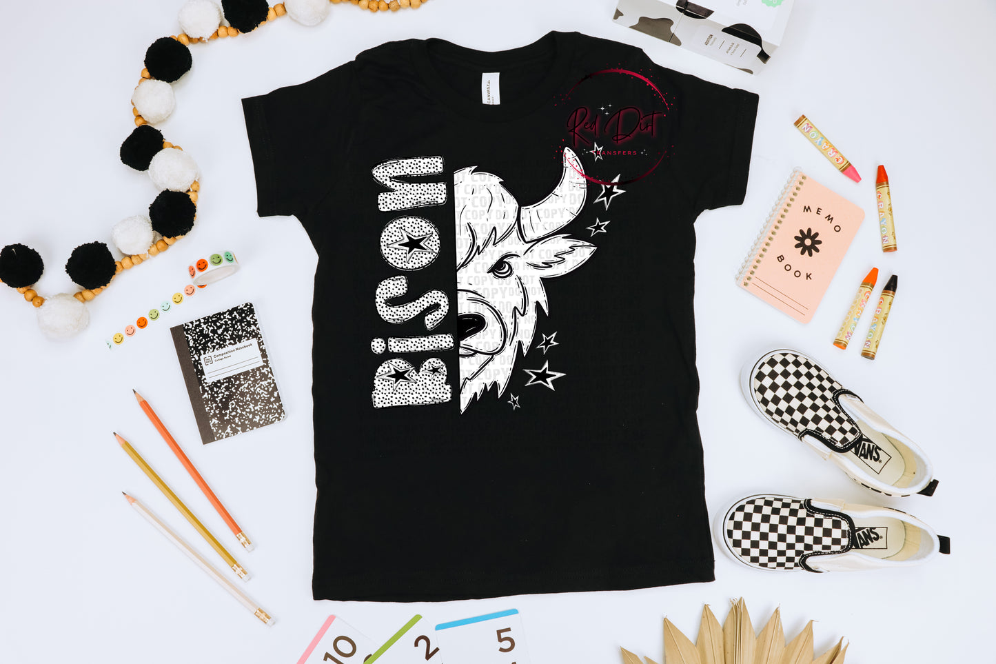 Bison DTF Transfer | Trendy School Spirit DTF Transfer | High Quality Image Transfers | Ready to Press | Instant Peel