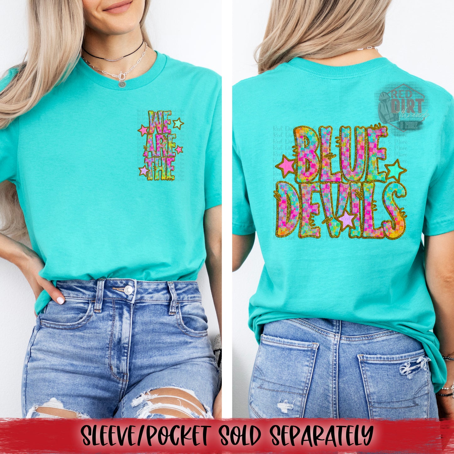 We Are The Blue Devils DTF Transfer | Trendy School Spirit DTF Transfer | High Quality Image Transfers | Ready to Press | Fast Shipping