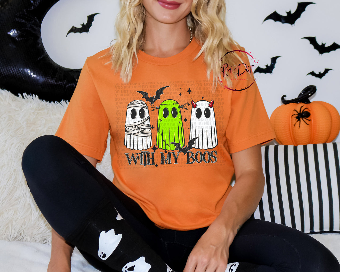 With My Boos DTF Transfer | Trendy Spooky DTF Transfer | High Quality Image Transfers | Ready to Press | Instant Peel
