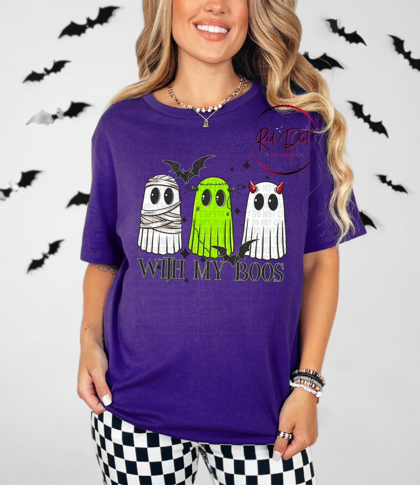 With My Boos DTF Transfer | Trendy Spooky DTF Transfer | High Quality Image Transfers | Ready to Press | Instant Peel