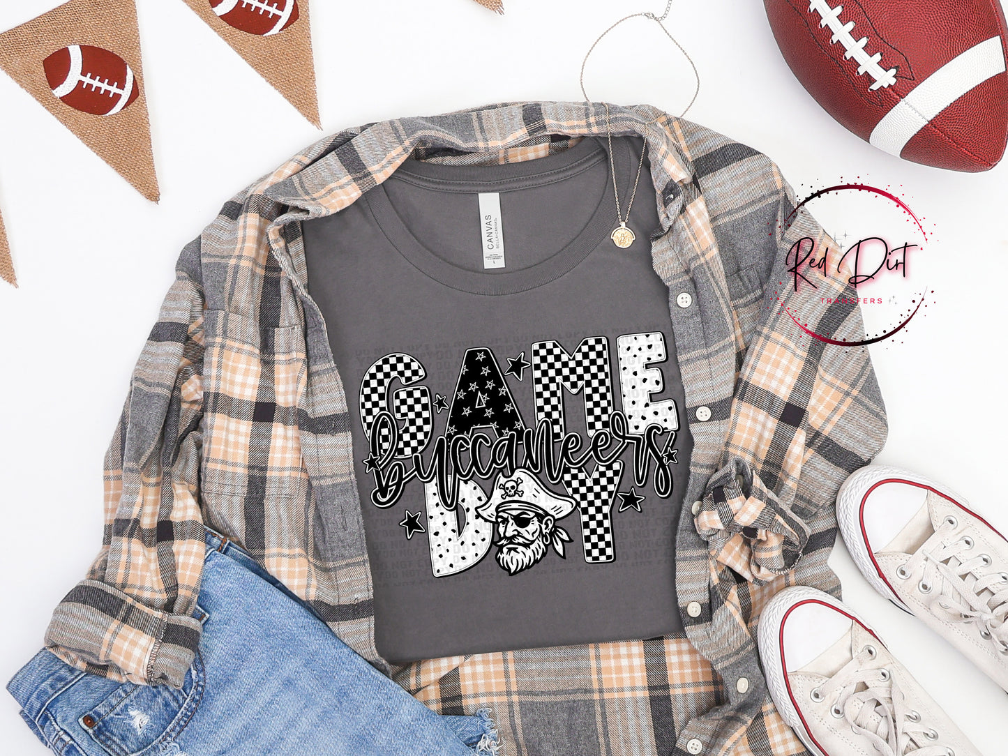 Game Day Buccaneers DTF Transfer | Trendy School Spirit DTF Transfer | High Quality Image Transfers | Ready to Press | Instant Peel