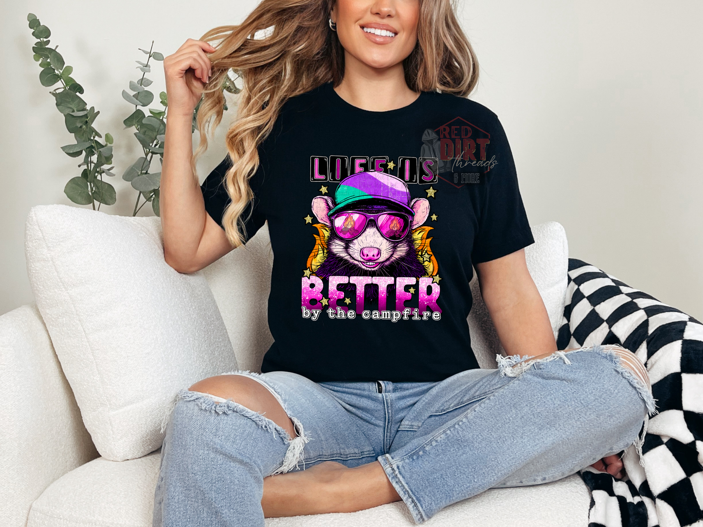 Life is Better by The Campfire T-Shirt | Trendy Summer Shirt | Fast Shipping | Super Soft Shirts for Men/Women/Kid's