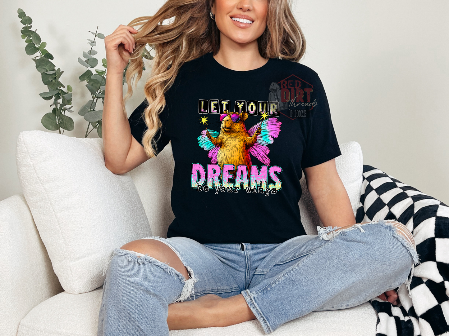 Let Your Dreams Be Your Wings T-Shirt | Trendy Summer Shirt | Fast Shipping | Super Soft Shirts for Men/Women/Kid's
