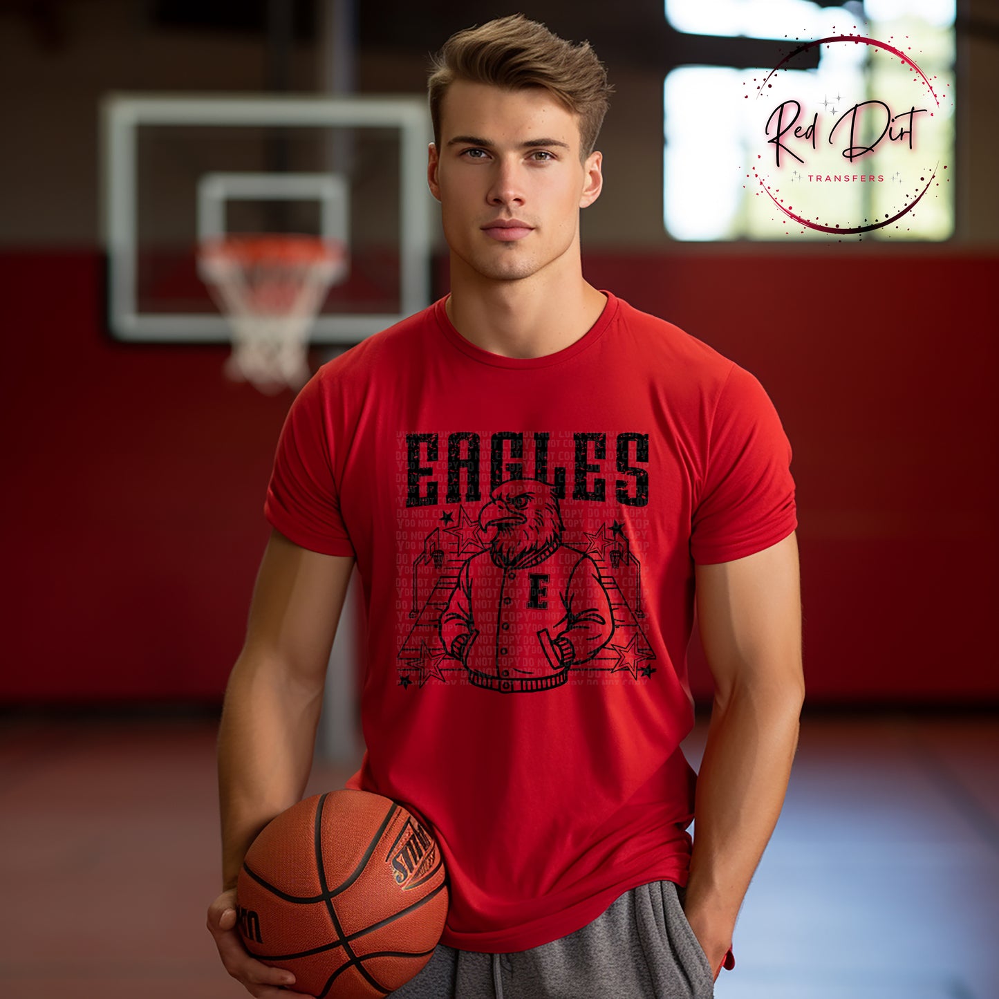 Eagles Basketball Letterman T-Shirt | Trendy School Spirit Shirt | Fast Shipping | Super Soft Shirts for Men/Women/Kid's