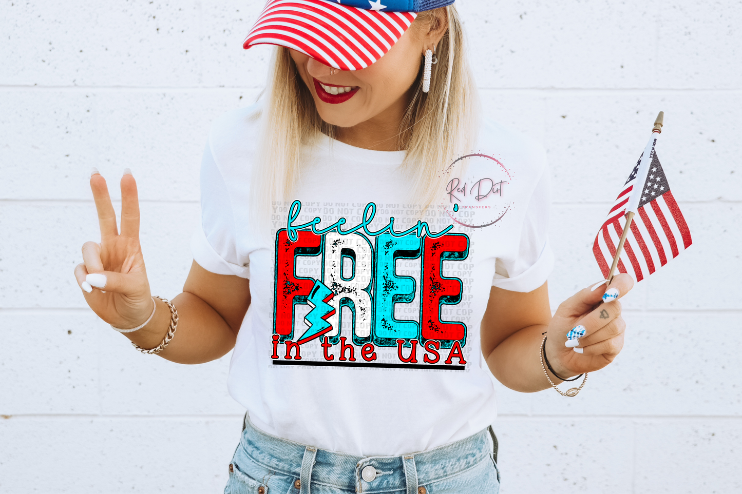 Feelin' Free in the USA T-Shirt | Trendy Independence Day Shirt | Fast Shipping | Super Soft Shirts for Men/Women/Kid's
