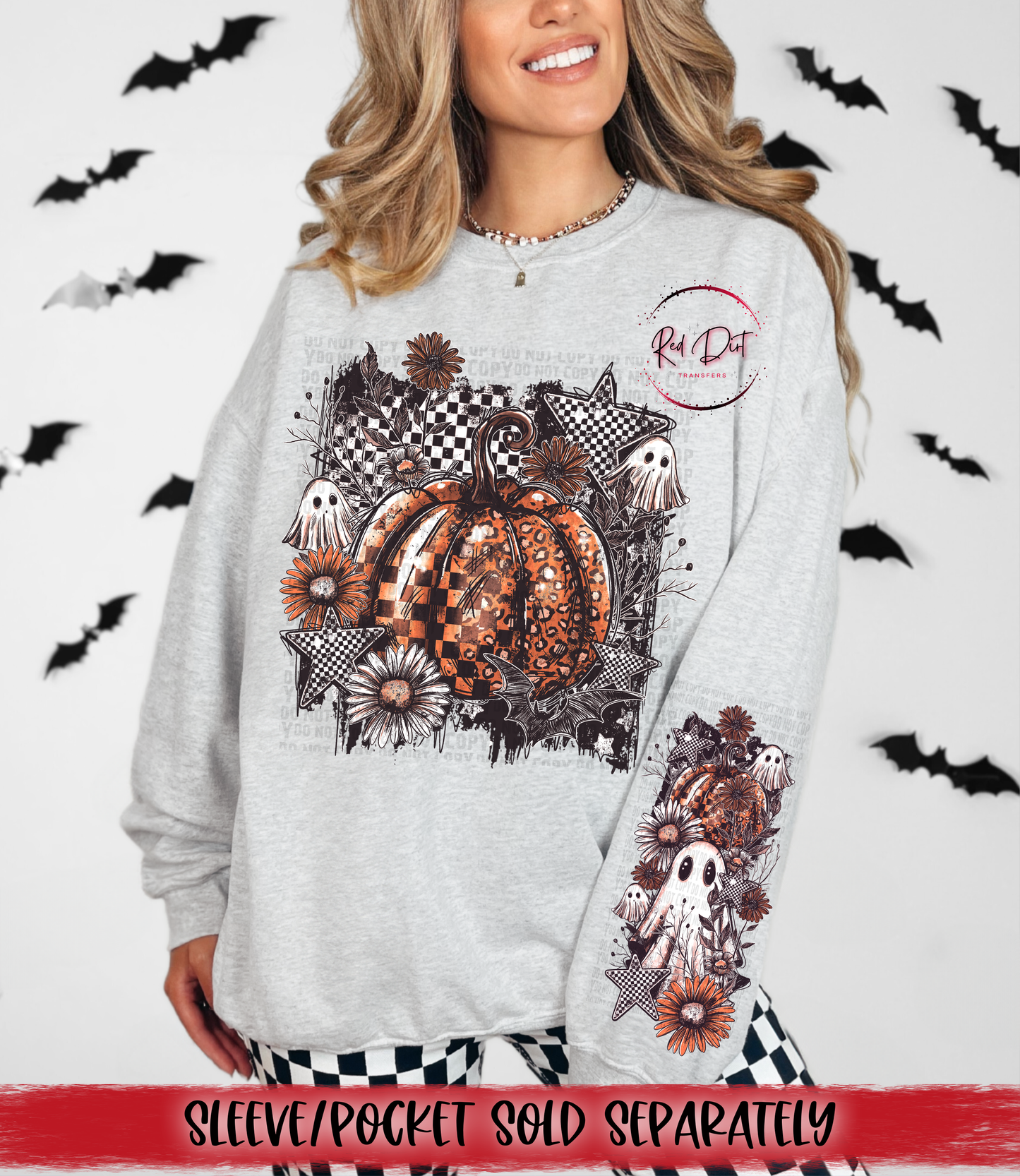 Floral Pumpkin DTF Transfer | Trendy Halloween DTF Transfer | High Quality Image Transfers | Ready to Press | Instant Peel
