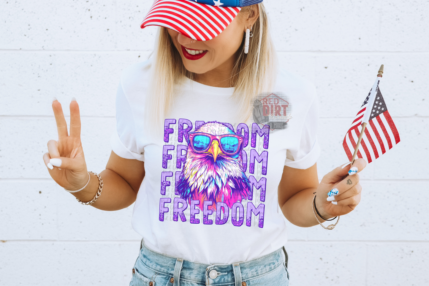 Freedom DTF Transfer | Trendy Independence Day DTF Transfer | High Quality Image Transfers | Ready to Press | Fast Shipping