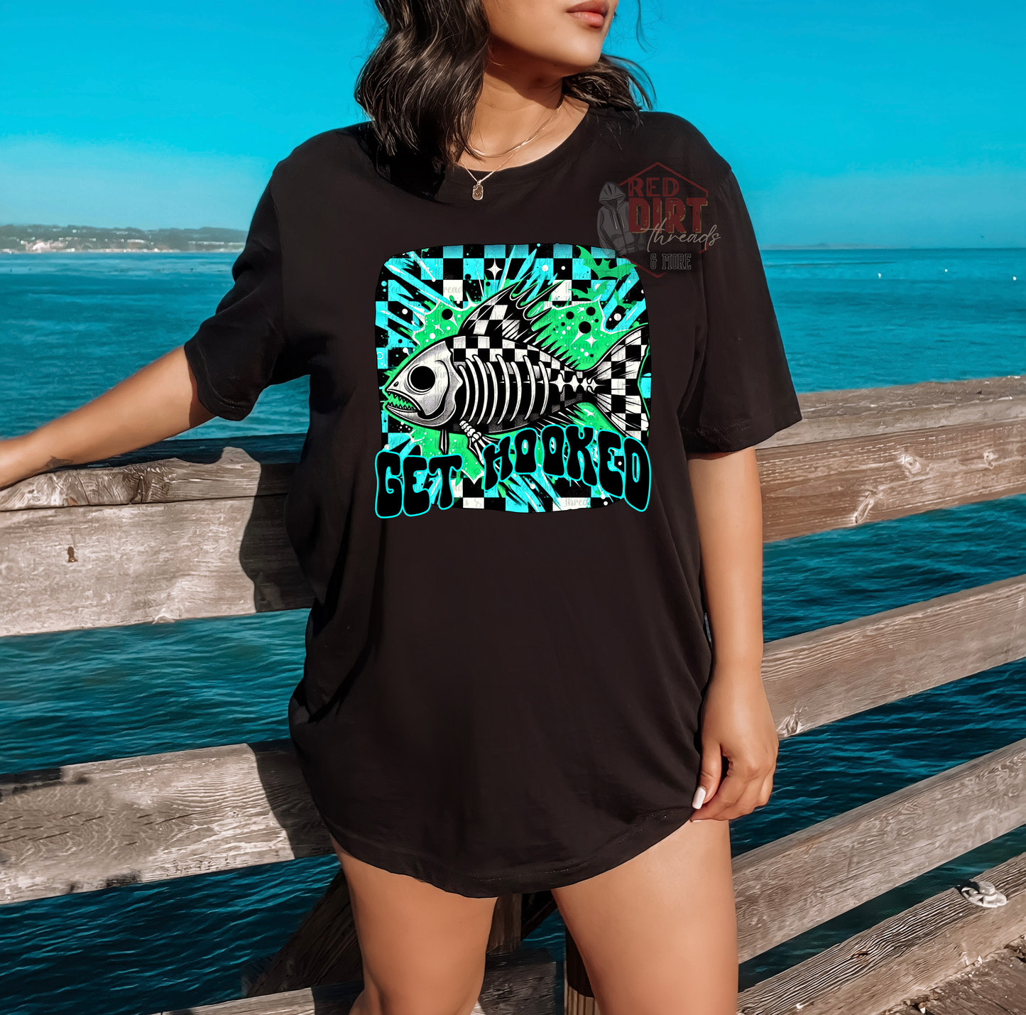 Get Hooked T-Shirt | Trendy Fishing Shirt | Fast Shipping | Super Soft Shirts for Men/Women/Kid's