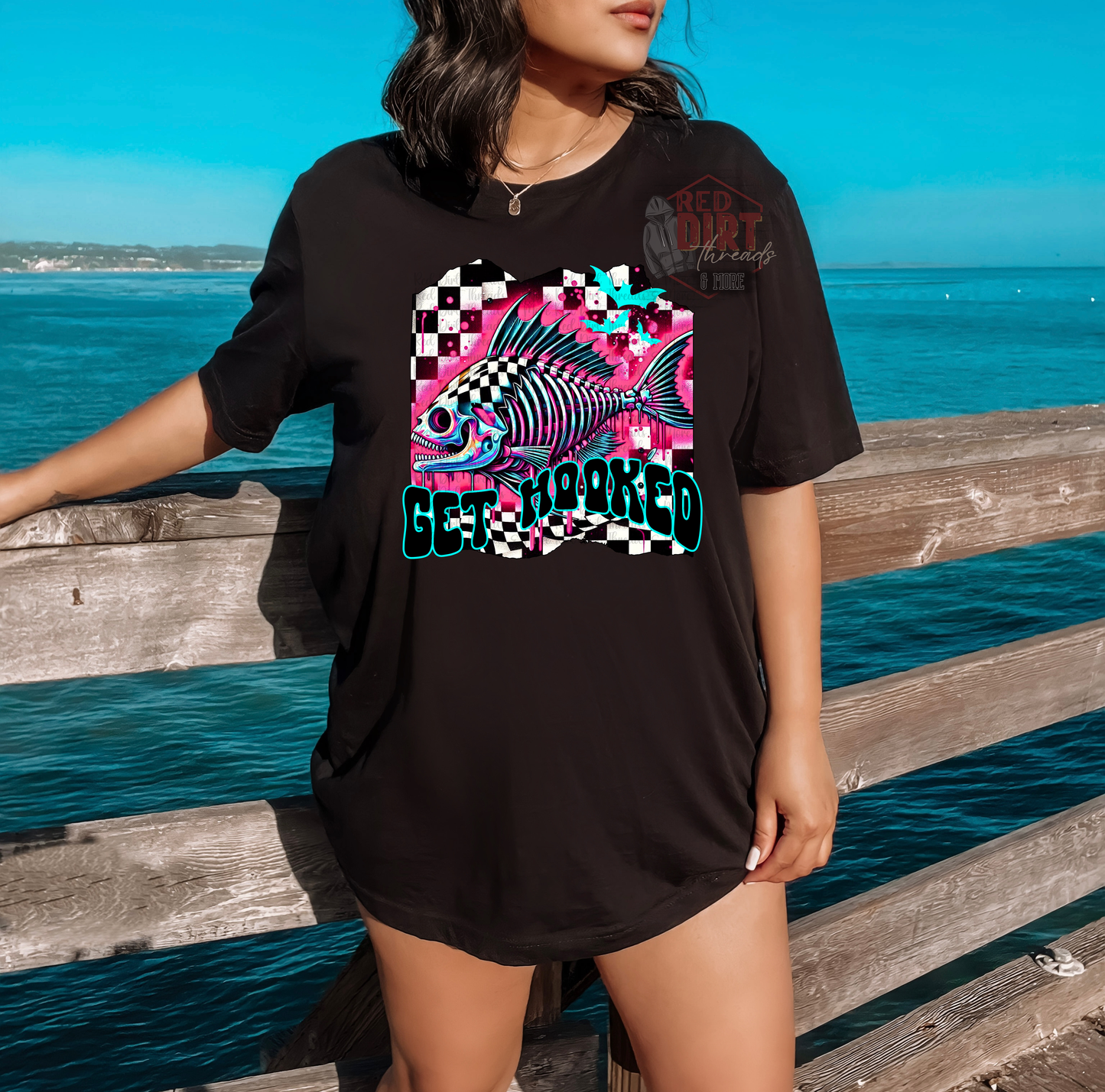 Get Hooked T-Shirt | Trendy Fishing Shirt | Fast Shipping | Super Soft Shirts for Men/Women/Kid's