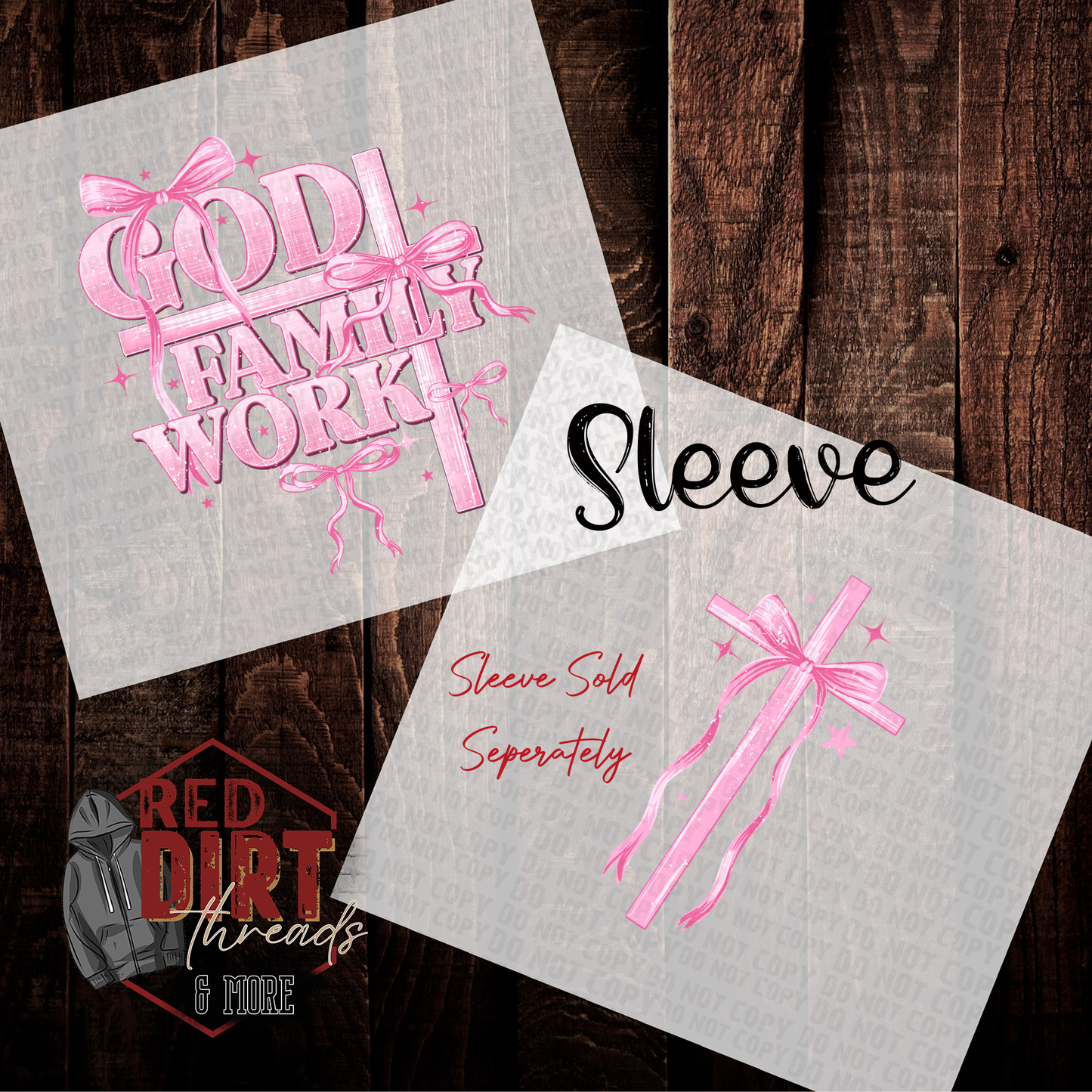 God Family Work DTF Transfer | Trendy Religious DTF Transfer | Ready to Press | High Quality DTF Transfers | Fast Shipping