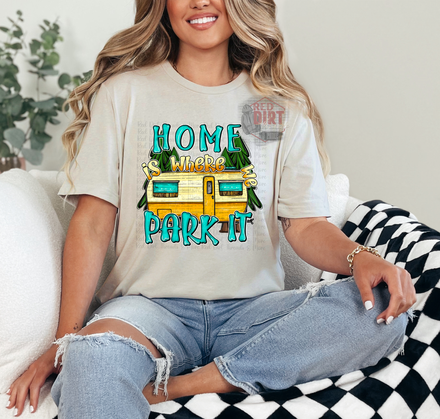 Home is Where We Park It T-Shirt | Trendy Camping Shirt | Fast Shipping | Super Soft Shirts for Men/Women/Kid's
