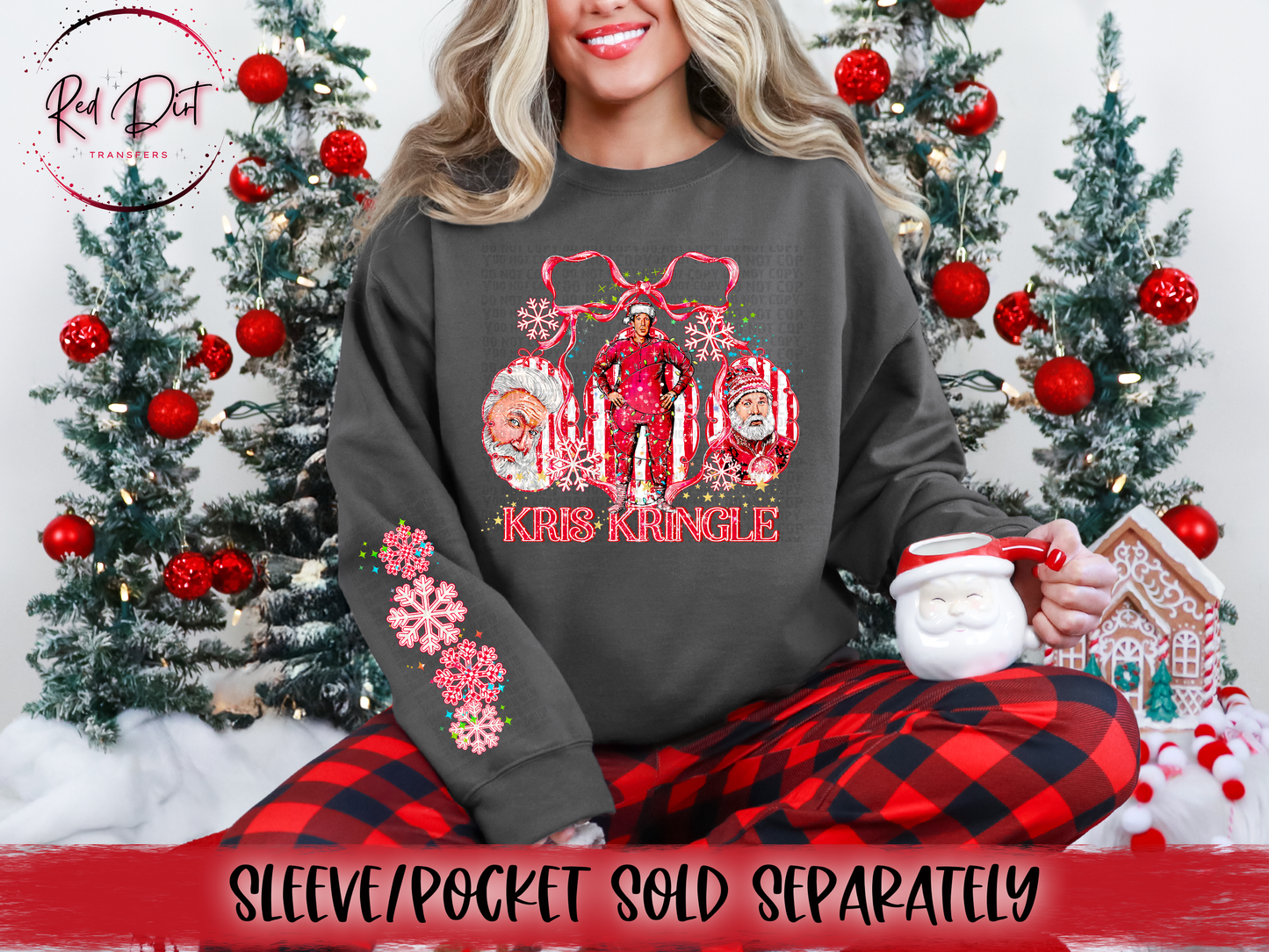 Kris Kringle DTF Transfer | Trendy Christmas DTF Transfer | High Quality Image Transfers | Ready to Press | Instant Peel