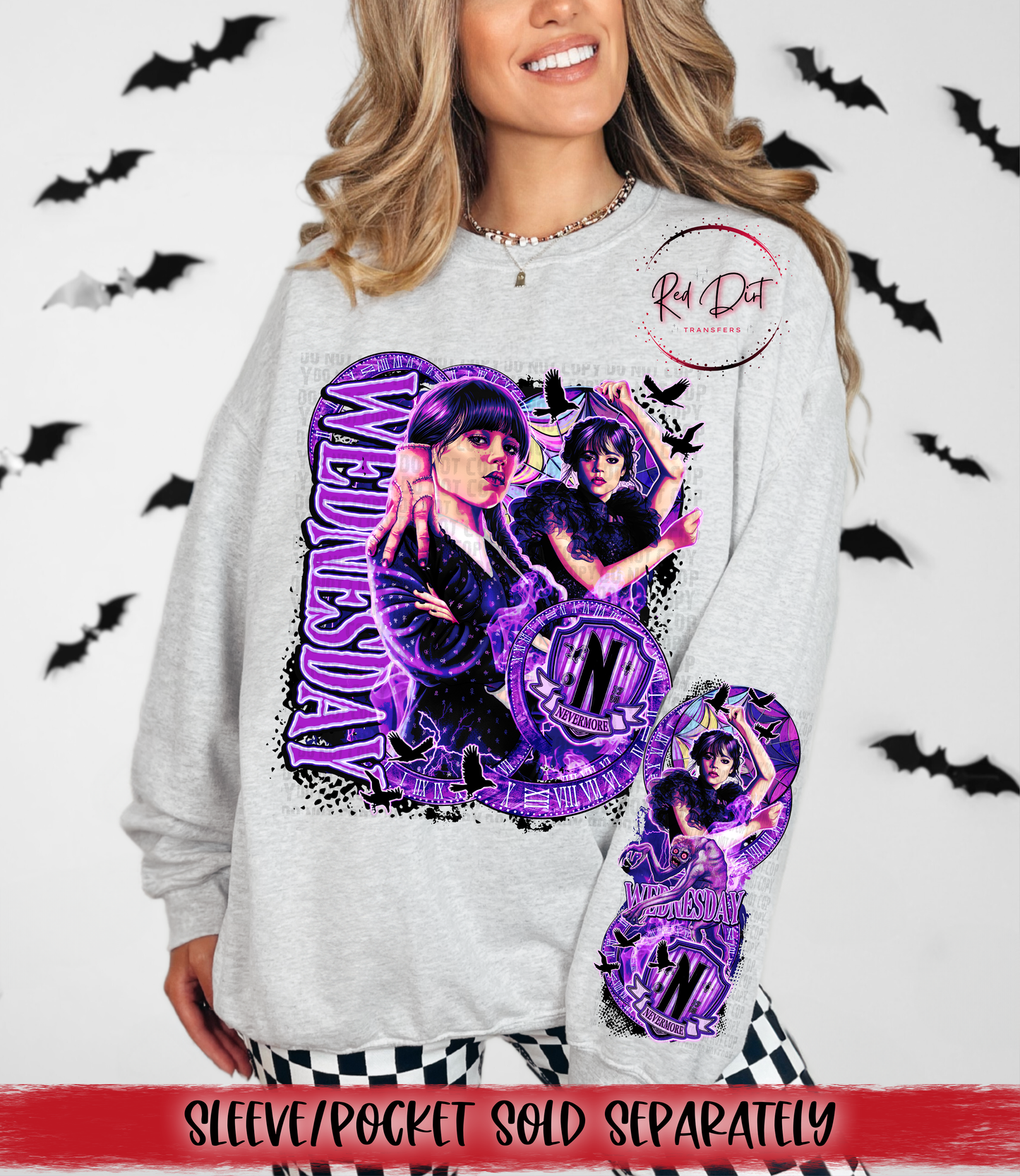 Nevermore Brighter No Monster DTF Transfer | Trendy TV Series DTF Transfer | High Quality Image Transfers | Ready to Press | Instant Peel