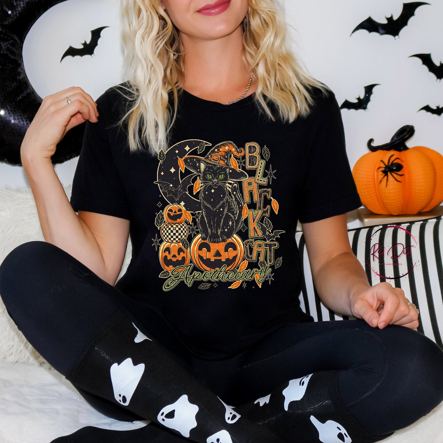 Black Cat Apothecary T-Shirt | Trendy Halloween Shirt | Fast Shipping | Super Soft Shirts for Men/Women/Kid's
