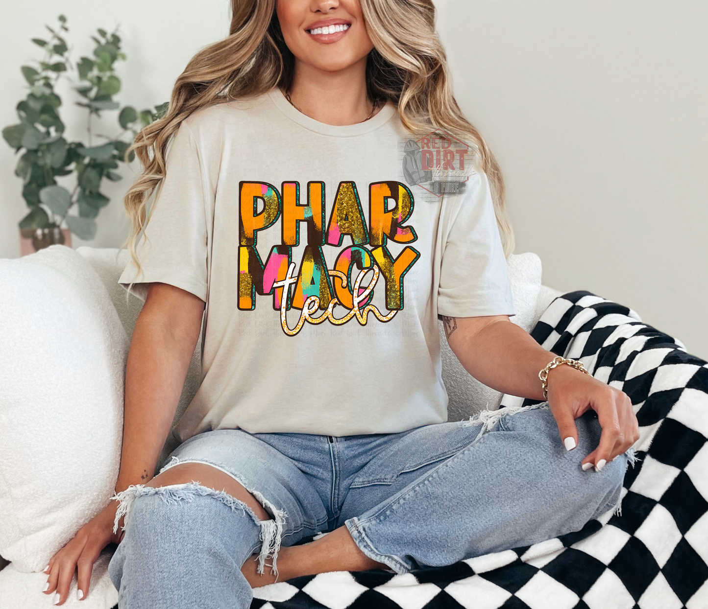 Pharmacy Tech DTF Transfer | Trendy Career DTF Transfer | Ready to Press | High Quality DTF Transfers | Fast Shipping