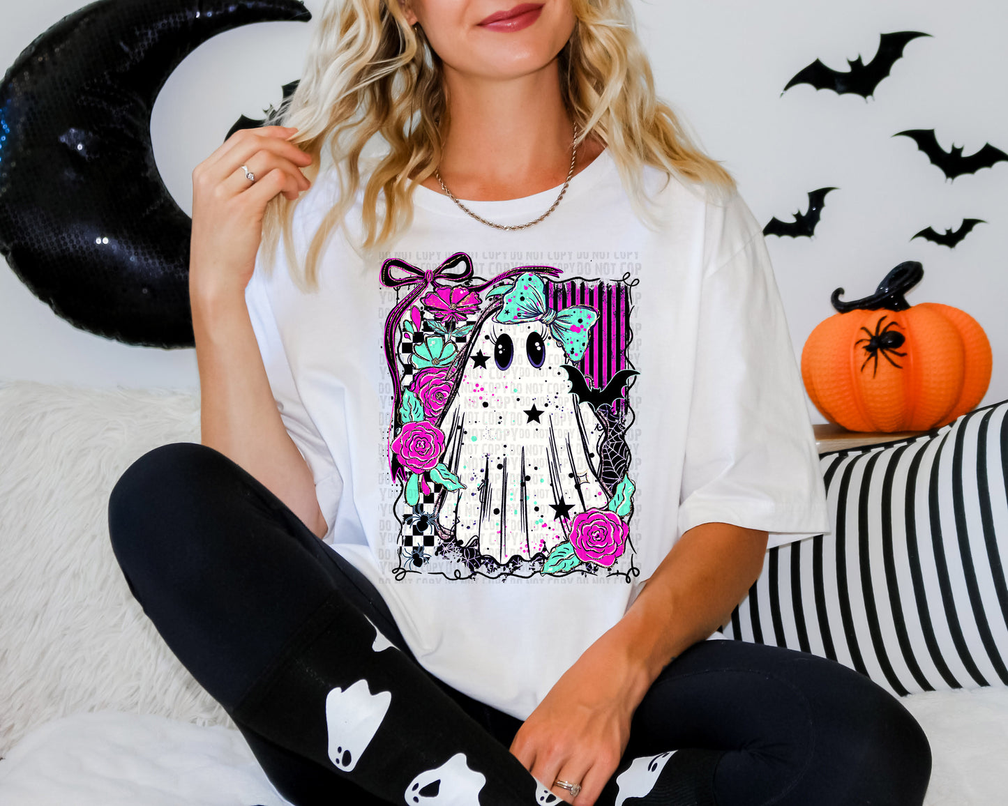 Pink Ghost T-Shirt | Trendy Halloween Shirt | Fast Shipping | Super Soft Shirts for Men/Women/Kid's