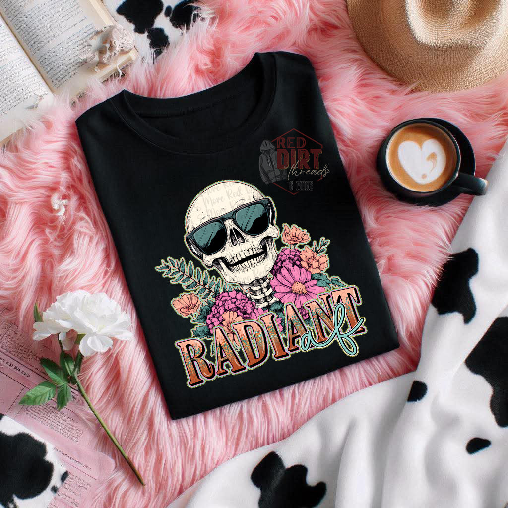 Radiant AF T-Shirt | Trendy Uplifting Shirt | Fast Shipping | Super Soft Shirts for Men/Women/Kid'