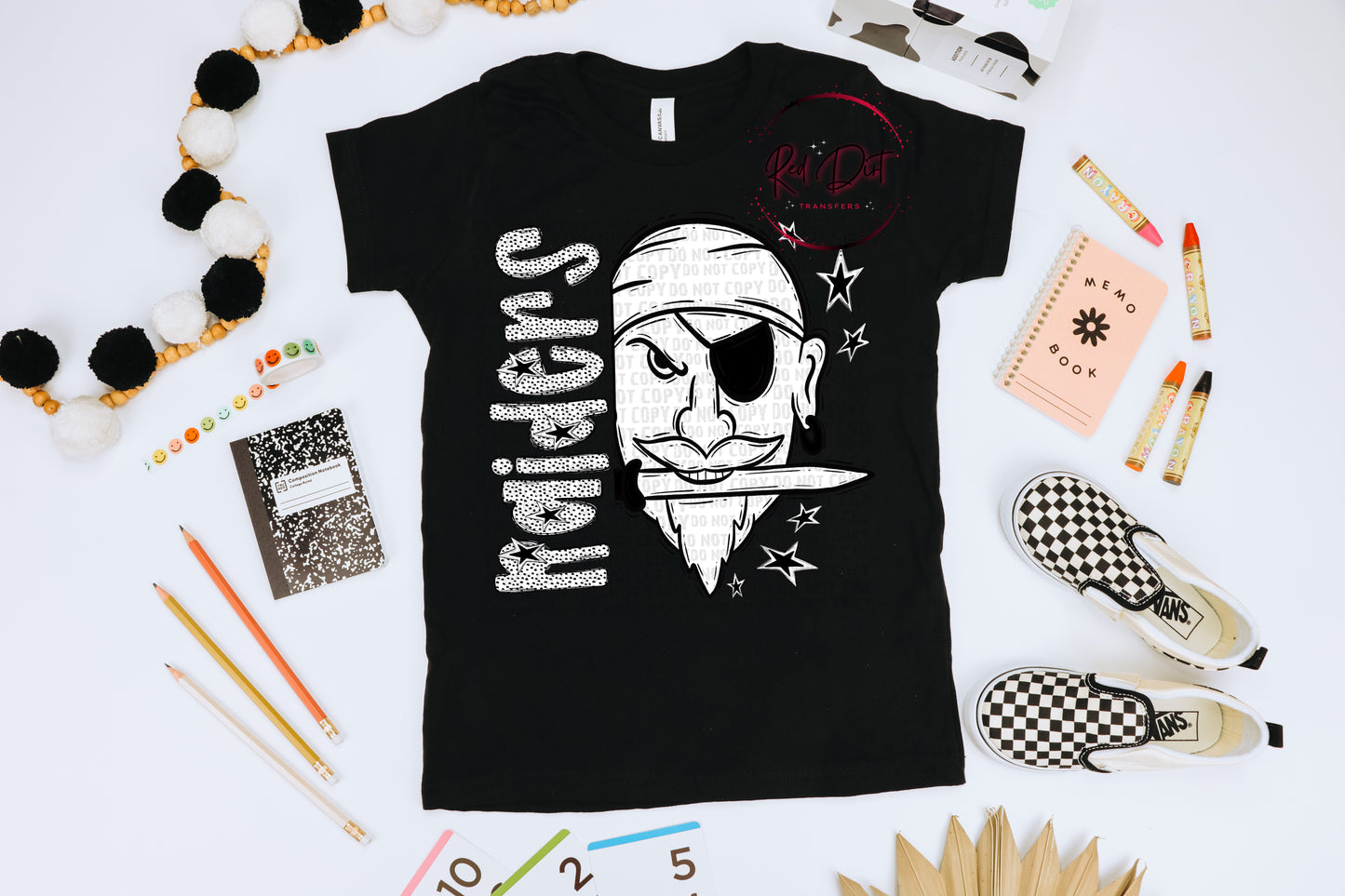 Raiders DTF Transfer | Trendy School Spirit DTF Transfer | High Quality Image Transfers | Ready to Press | Instant Peel