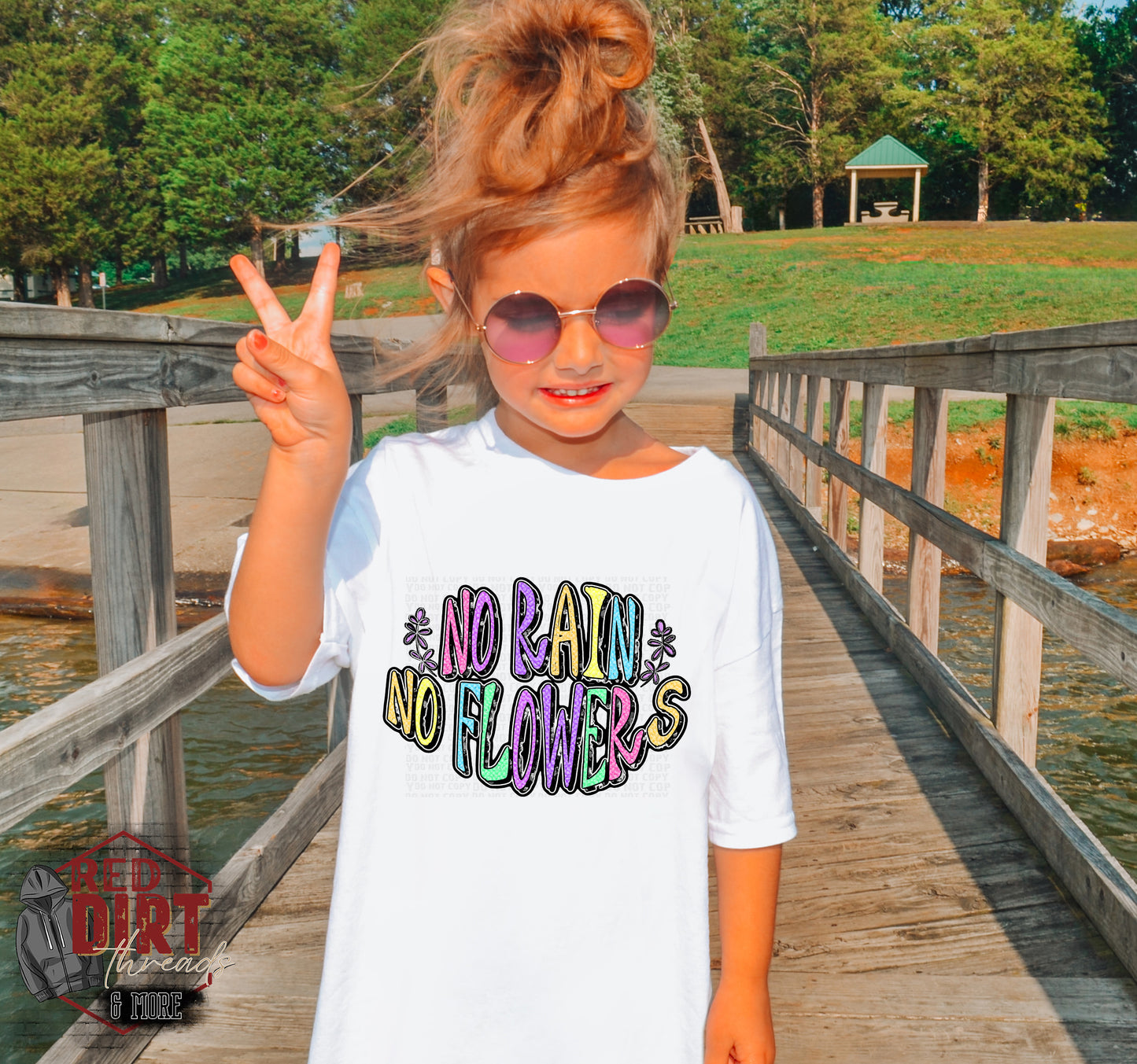 No Rain No Flowers DTF Transfer | Trendy Spring DTF Transfer | Ready to Press | High Quality DTF Transfers | Fast Shipping