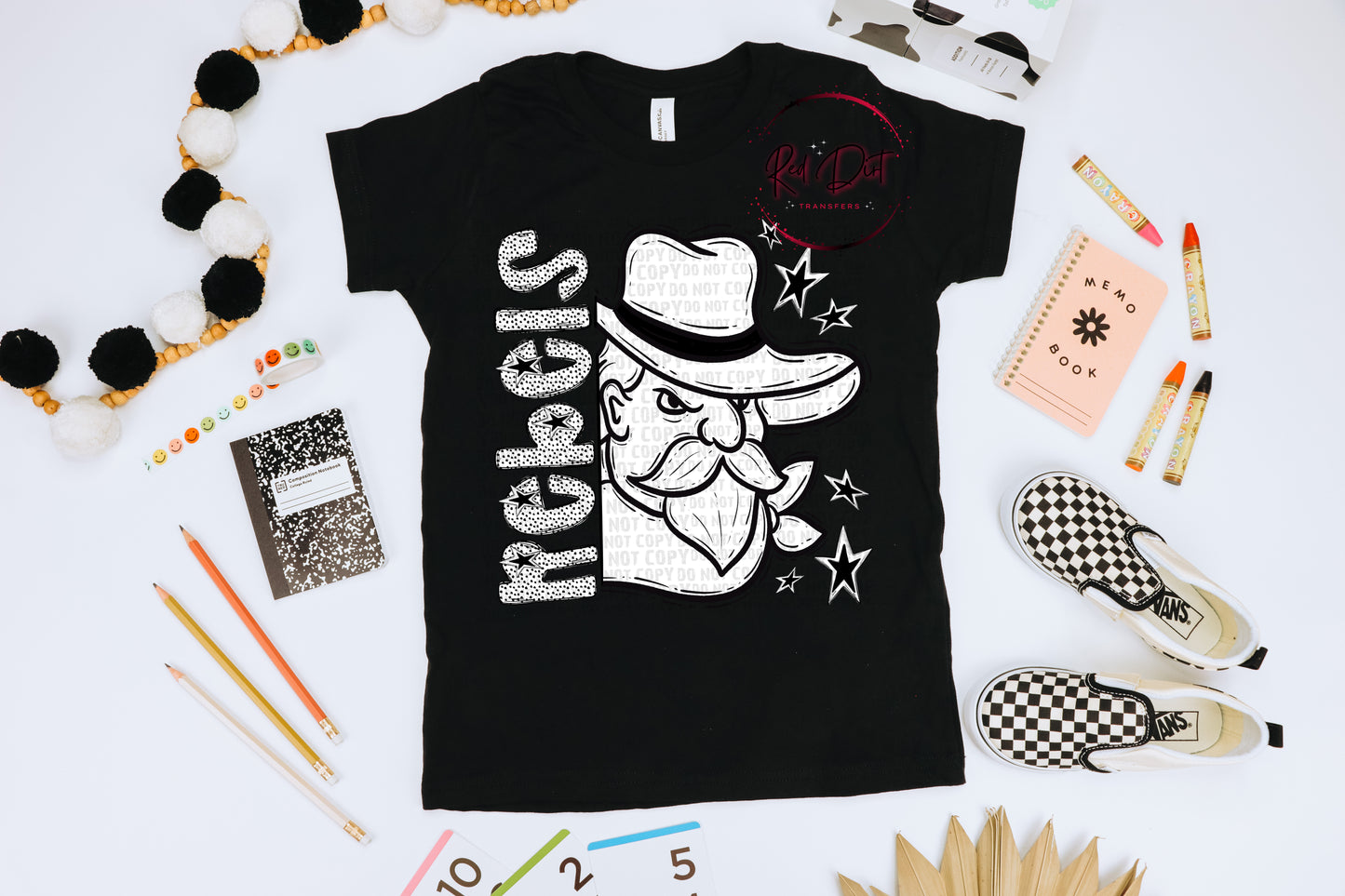 Rebels DTF Transfer | Trendy School Spirit DTF Transfer | High Quality Image Transfers | Ready to Press | Instant Peel