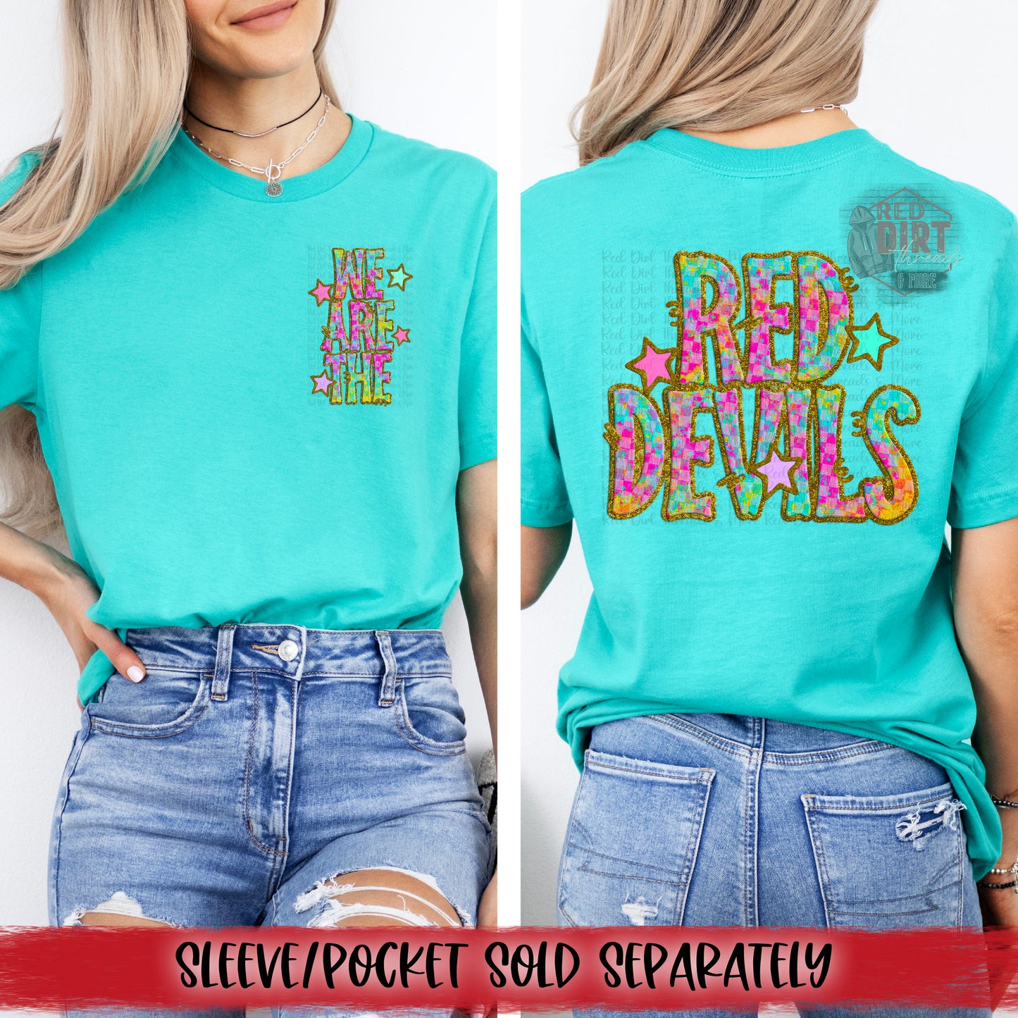 We Are The Red Devils DTF Transfer | Trendy School Spirit DTF Transfer | High Quality Image Transfers | Ready to Press | Fast Shipping