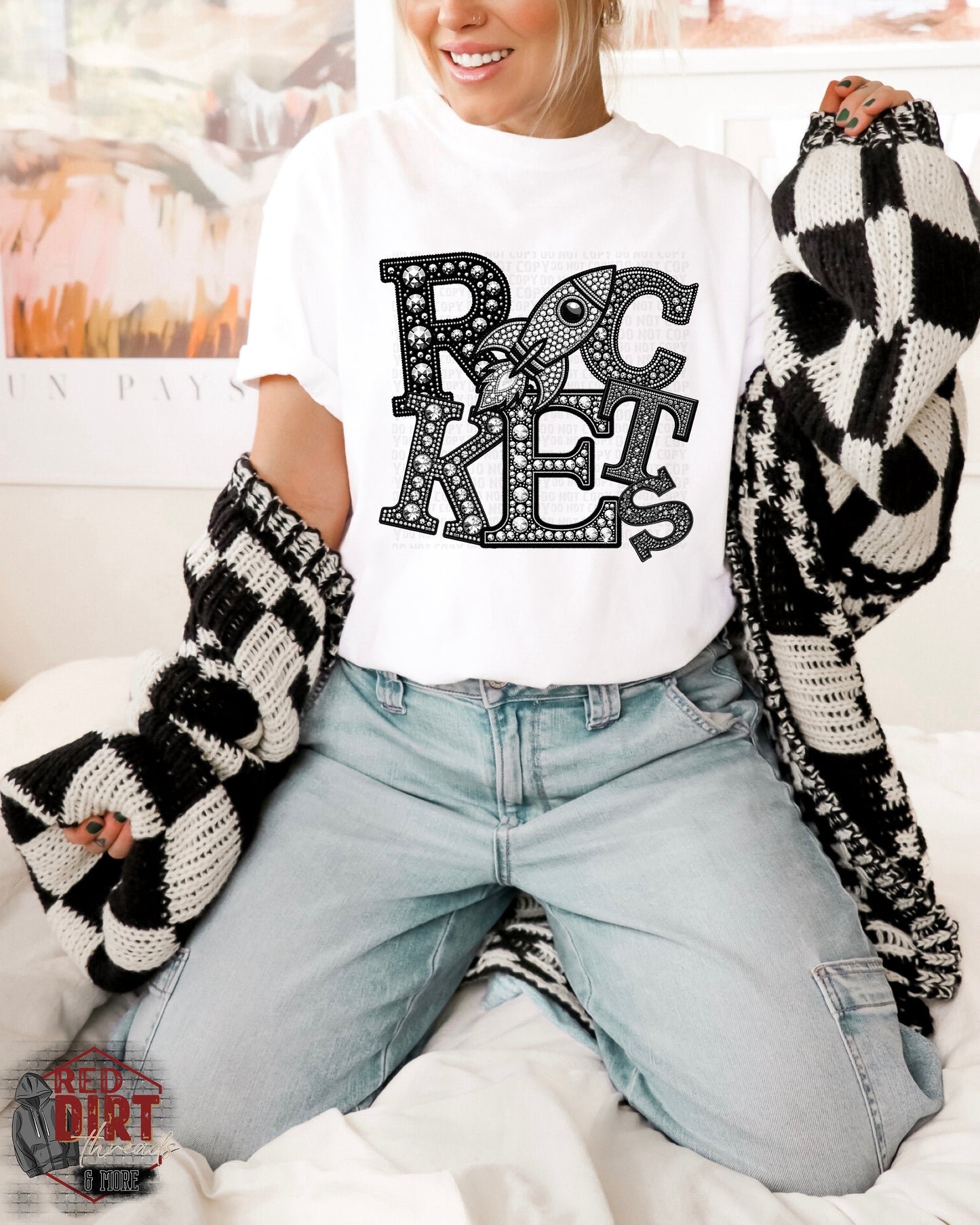 Rockets T-Shirt | Trendy School Spirit Shirt | Fast Shipping | Super Soft Shirts for Men/Women/Kid's | Bella Canvas