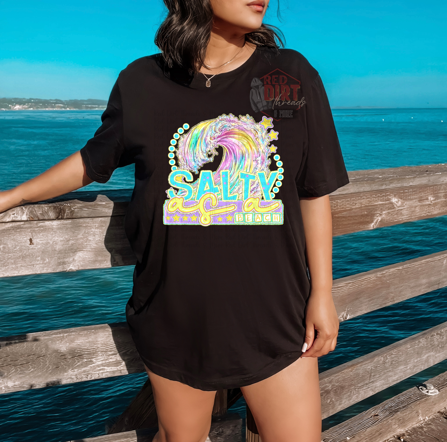 Salty As A Beach DTF Transfer | Trendy Summer DTF Transfer | High Quality Image Transfers | Ready to Press | Fast Shipping