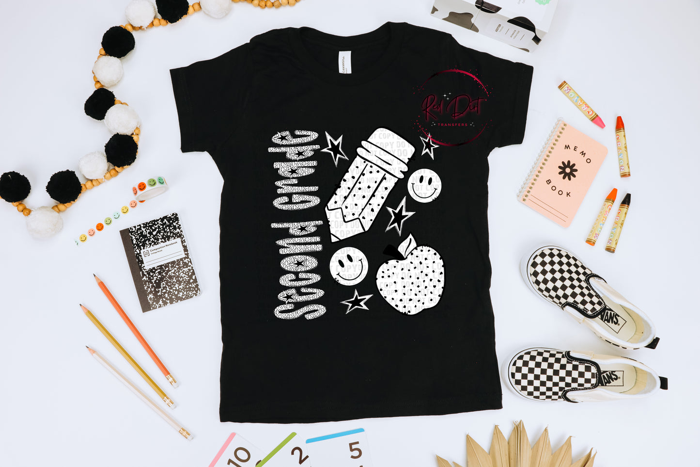 Second Grade Dots T-Shirt | Trendy School Shirt | Fast Shipping | Super Soft Shirts for Men/Women/Kid's