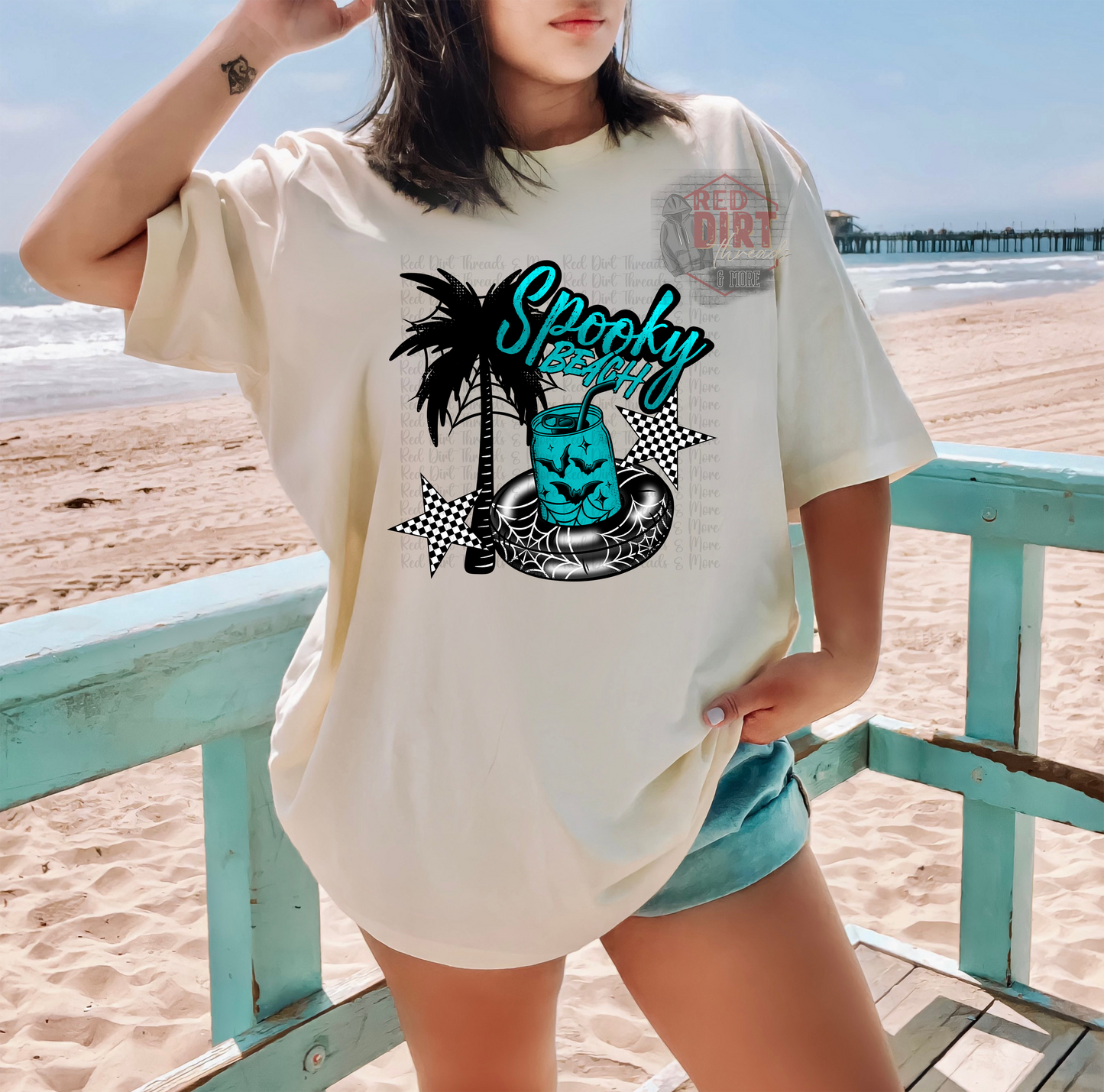 Spooky Beach DTF Transfer | Trendy Summer DTF Transfer | High Quality Image Transfers | Ready to Press | Fast Shipping