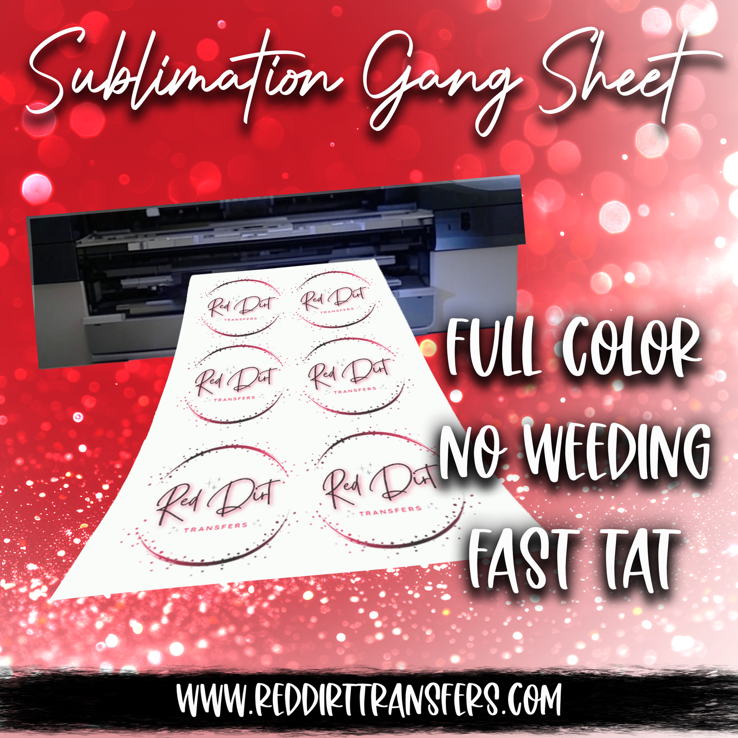 Custom Sublimation Gang Sheets | Full Color Sublimation Transfers | Ready to Press | Wholesale & Retail
