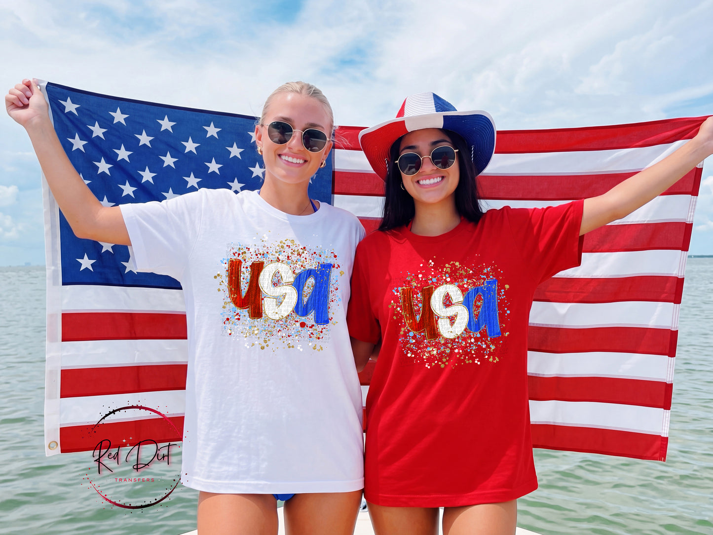 USA Splatter Shirt Bella Canvas Patriotic Shirt 4th of July Shirt USA Graphic Tee Independence Day America Shirt