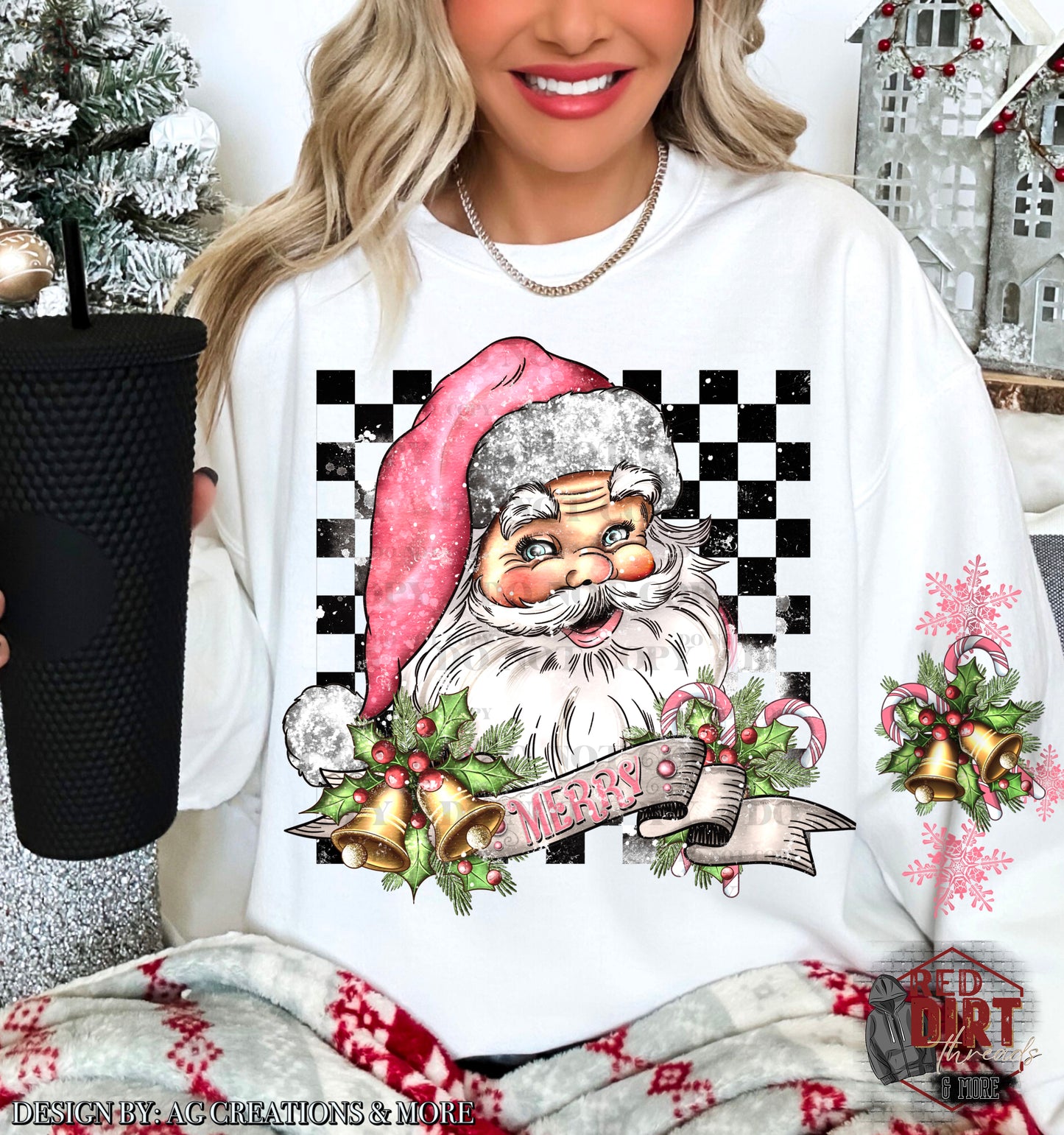 Vintage Santa DTF Transfer | Christmas DTF Transfer | Ready to Press | High Quality DTF Transfers | Fast Shipping
