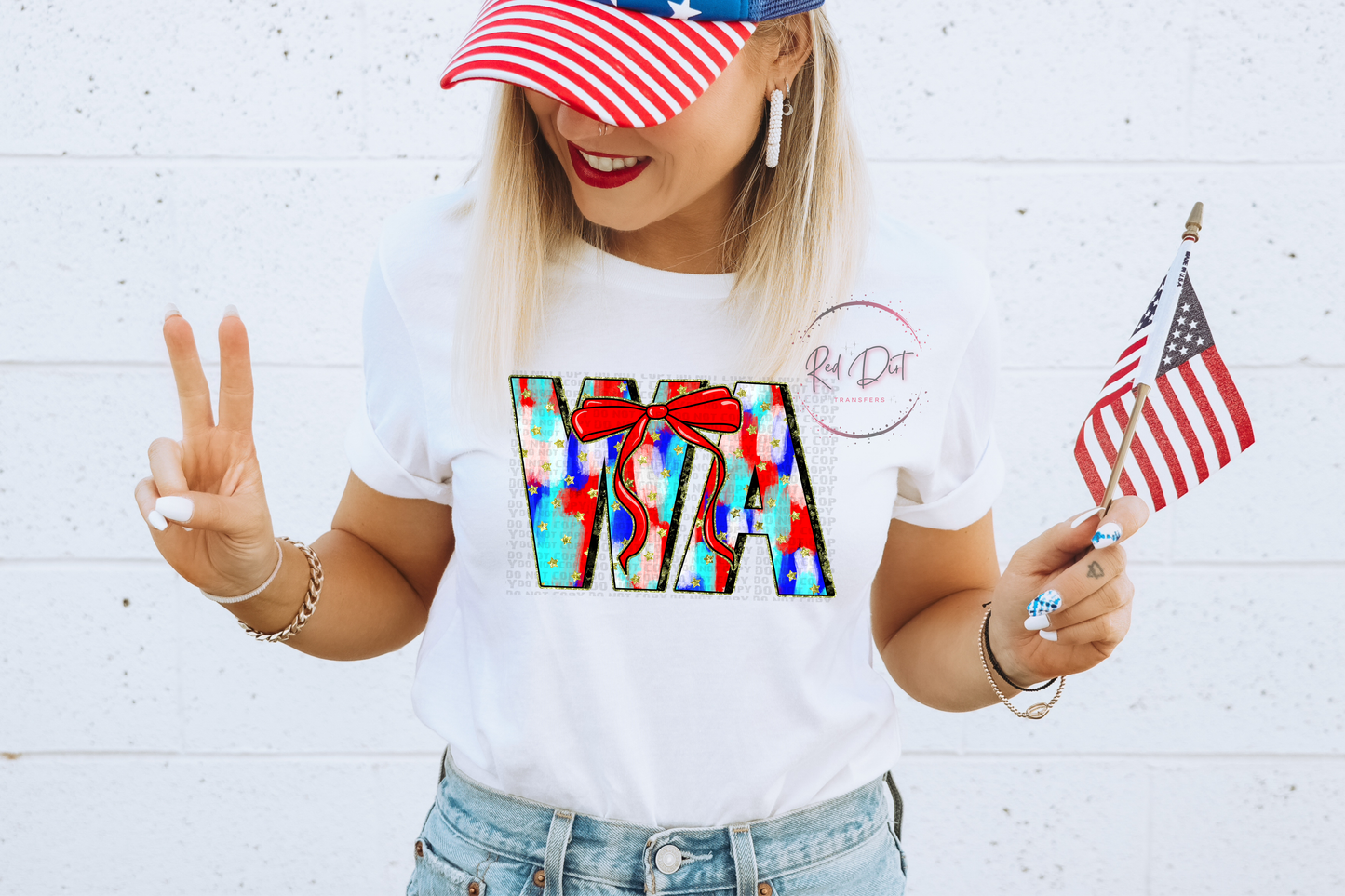 Washington DTF Transfer | Trendy Independence Day DTF Transfer | Instant Peel Transfers | Ready to Press | Fast Shipping