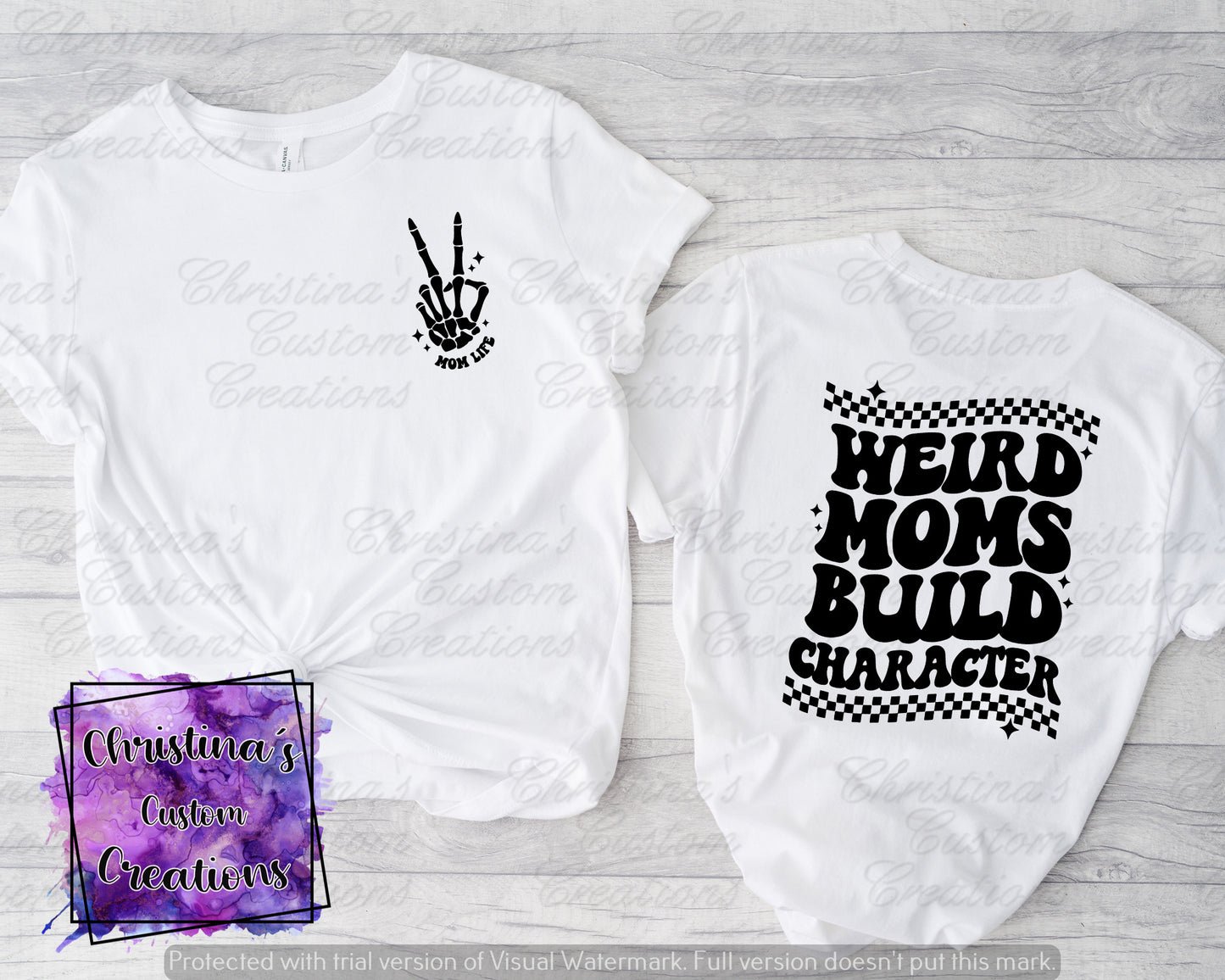 Weird Mom's Build Character T-Shirt | Retro Mama Shirt | Fast Shipping | Super Soft Shirts for Women | Gift for Mom