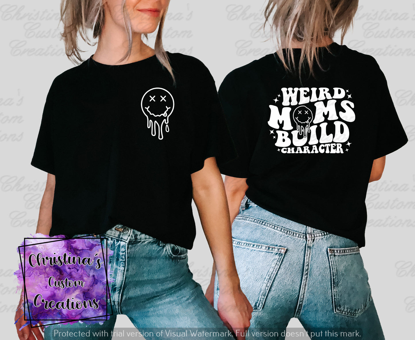 Weird Mom's Build Character T-Shirt | Retro Mama Shirt | Fast Shipping | Super Soft Shirts for Women | Gift for Mom